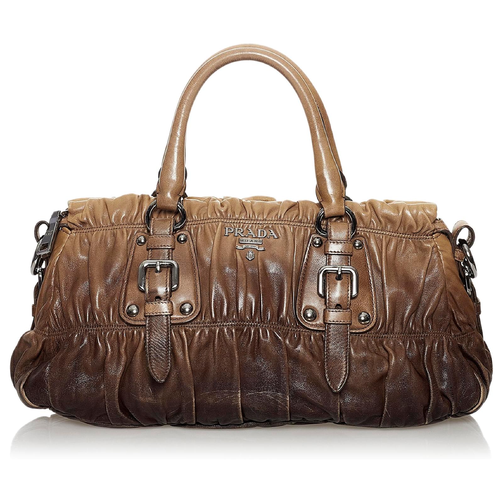 prada gaufre leather bag