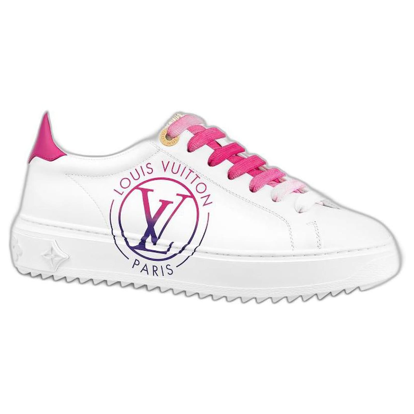 Louis Vuitton TIME OUT SNEAKER light pink  Louis vuitton shoes, Louis  vuitton, Sneakers