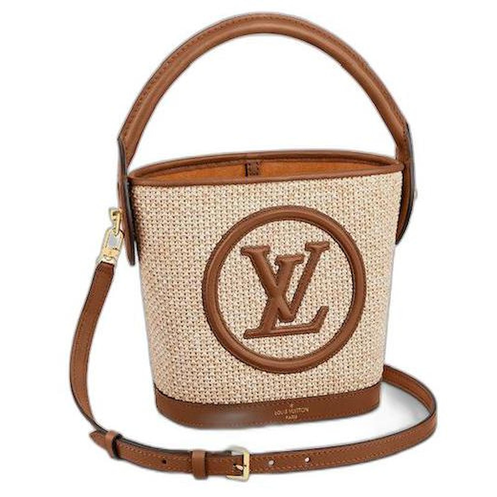 Louis Vuitton LV Raffia Twist MM bag Beige ref.550349 - Joli Closet