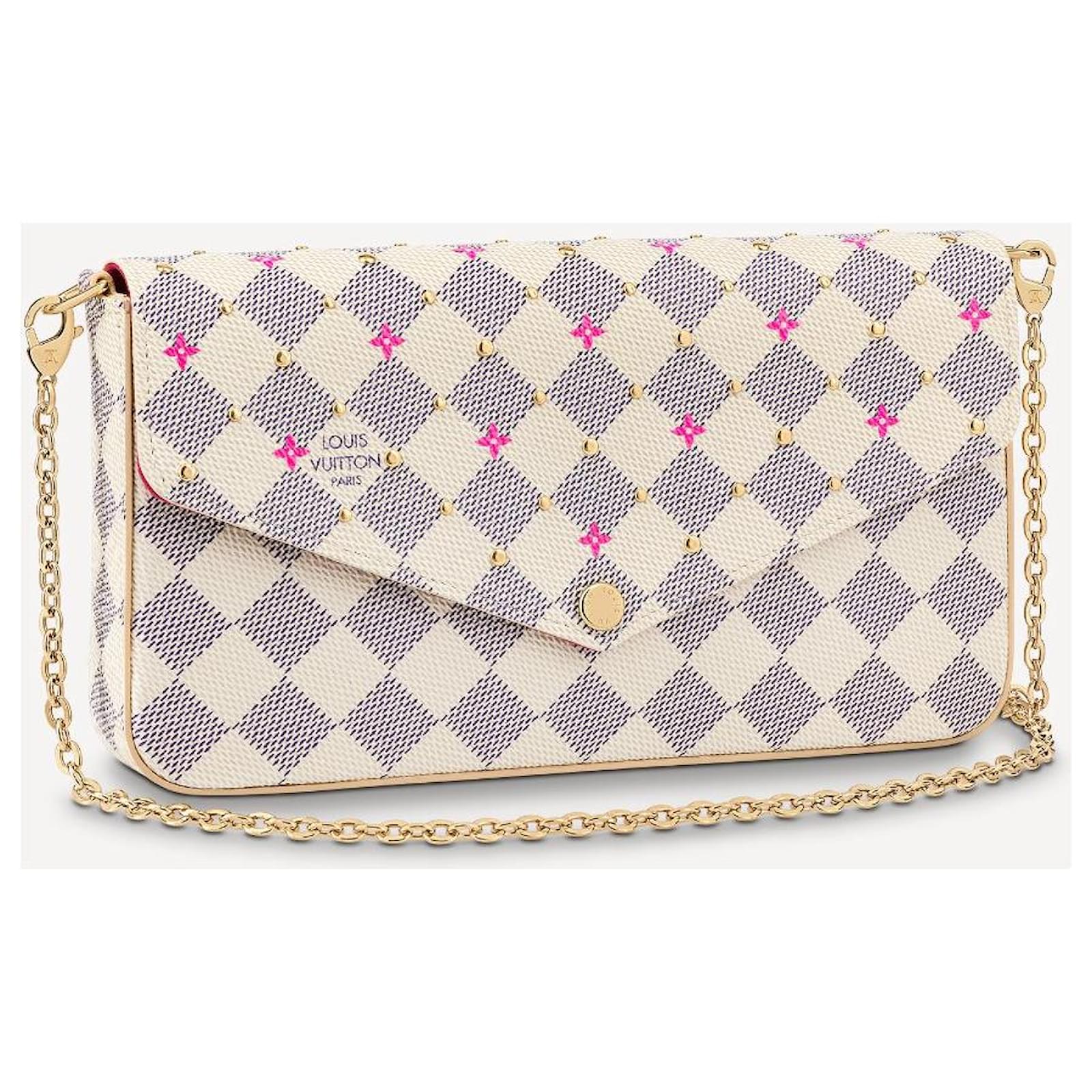 LOUIS VUITTON FELICIE POCHETTE in DAMIER AZUR