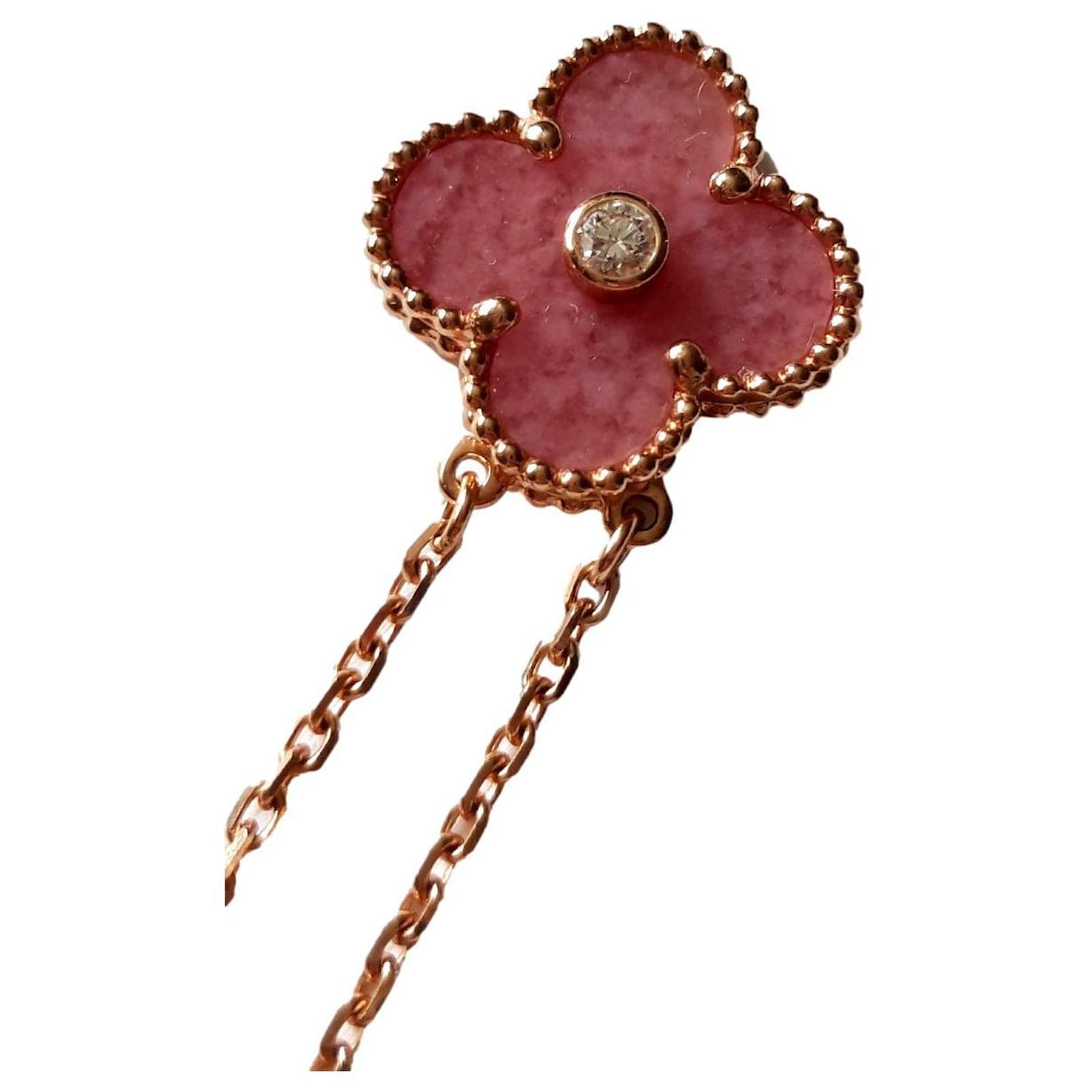 Van Cleef Arpels alhambra vintage rhodonite limited edition
