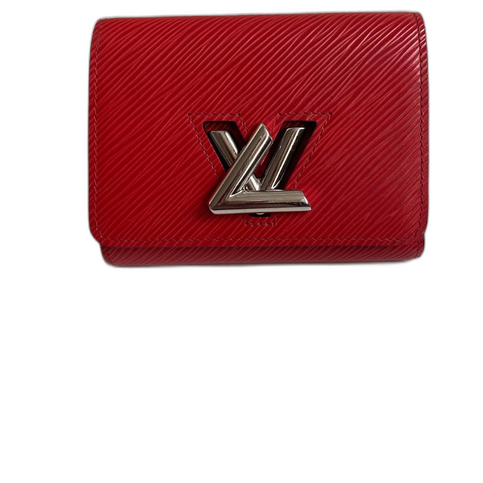 Louis Vuitton Portafoglio compatto Twist Epi Rosso