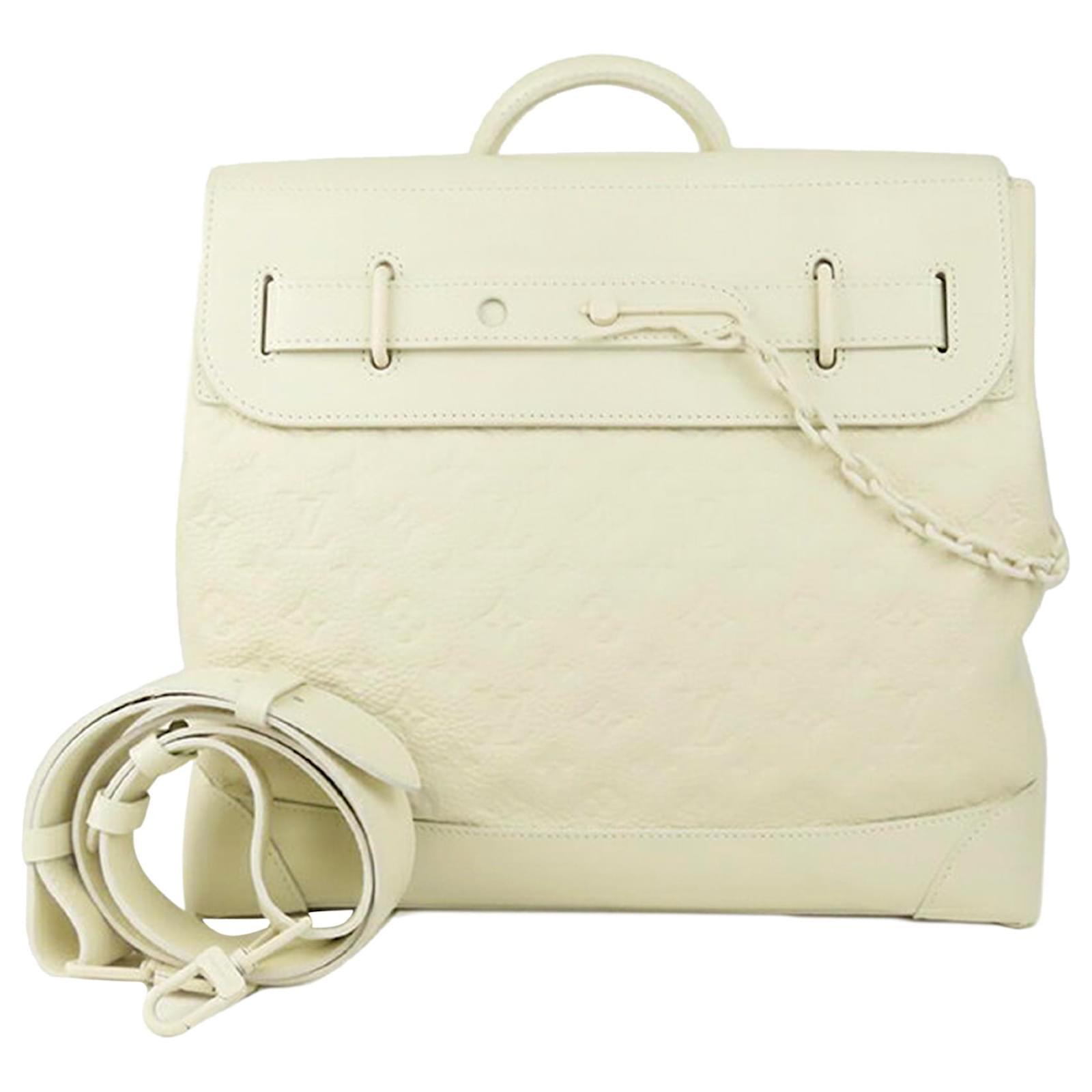 Louis Vuitton White Monogram Empreinte Steamer PM Leather ref.520306 - Joli  Closet