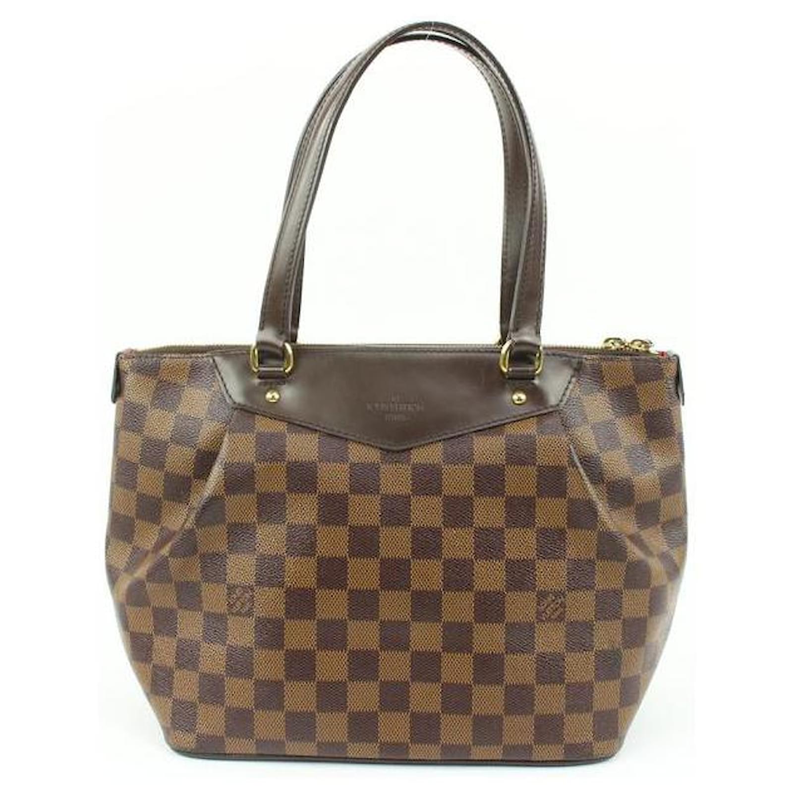 Louis Vuitton Discontinued Damier Ebene Westminster PM Zip Tote Bag Leather  ref.520657 - Joli Closet