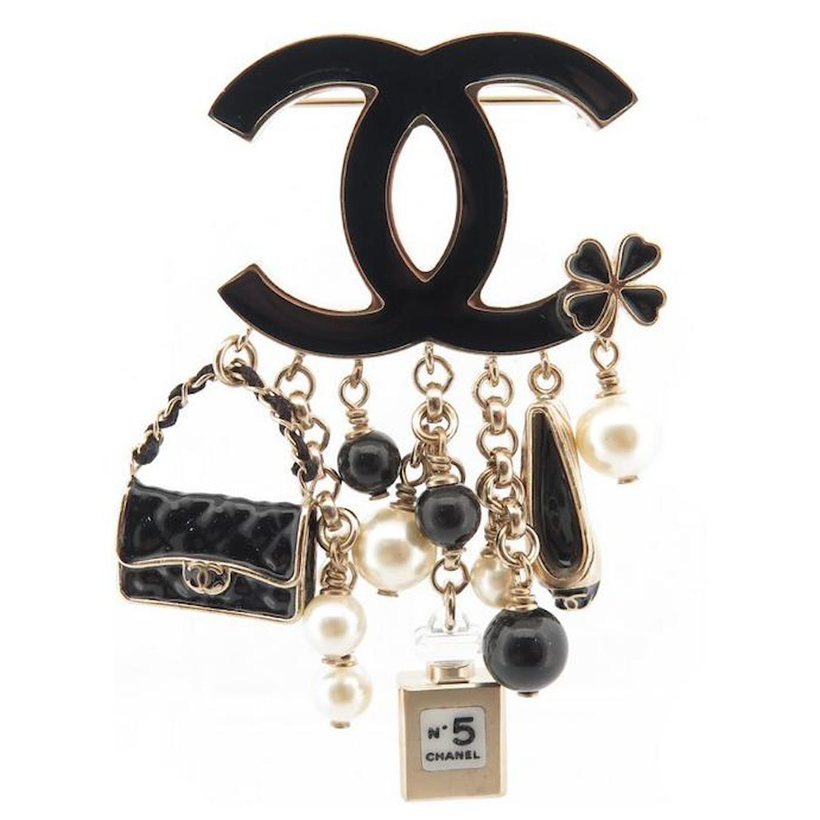 Chanel Foldable Jewelry Box w Chain  Black Crossbody Bags Handbags   CHA873661  The RealReal