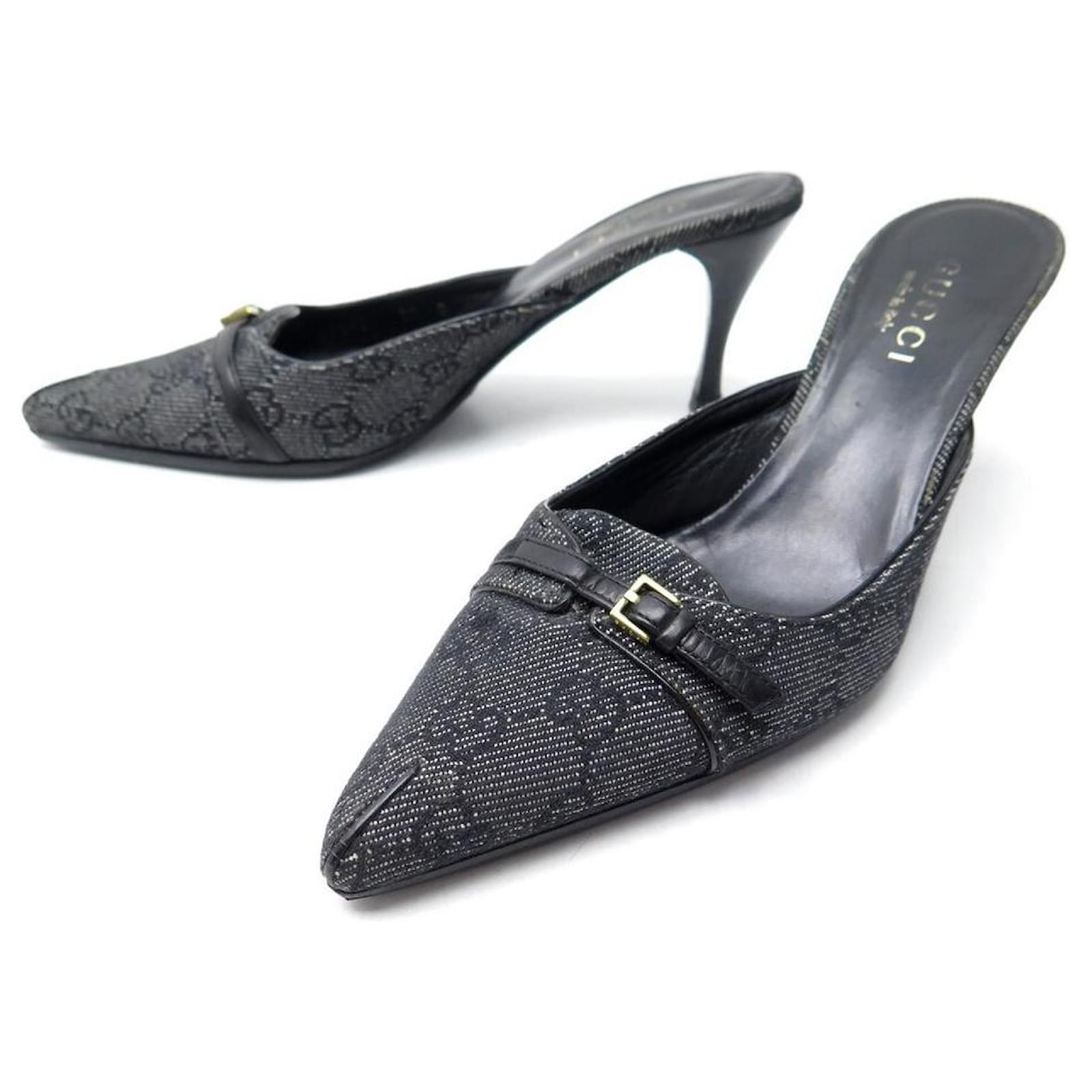 Louis Vuitton Womens Stiletto Pumps & Mules, Black, IT38.5