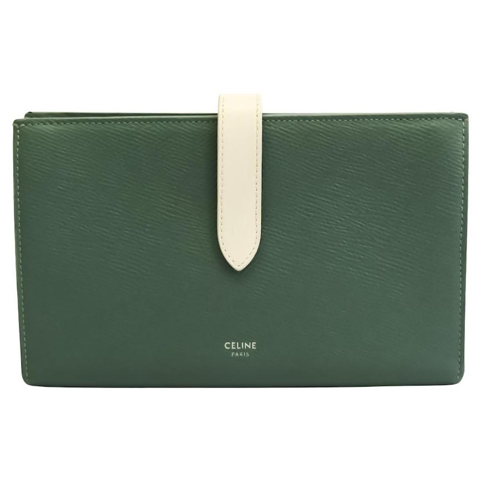 Céline Celine wallet Green Leather ref.521598 - Joli Closet