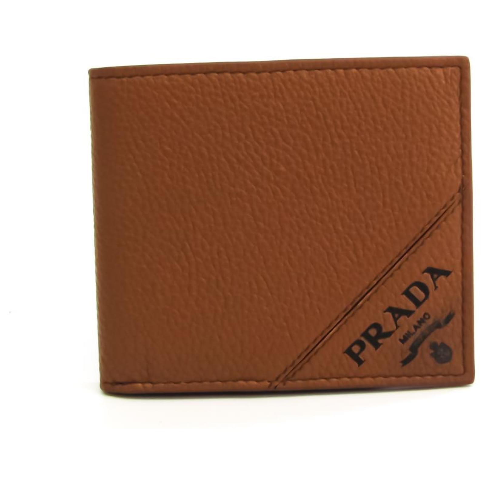 PRADA wallet Brown Leather  - Joli Closet