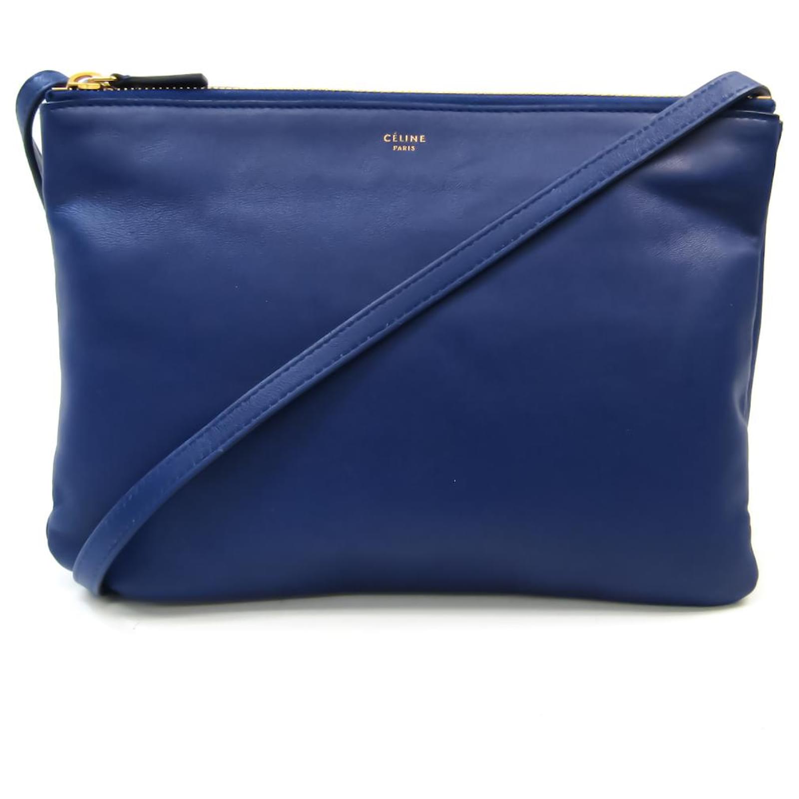 Céline Trio Navy blue Pony-style calfskin ref.521824 - Joli Closet