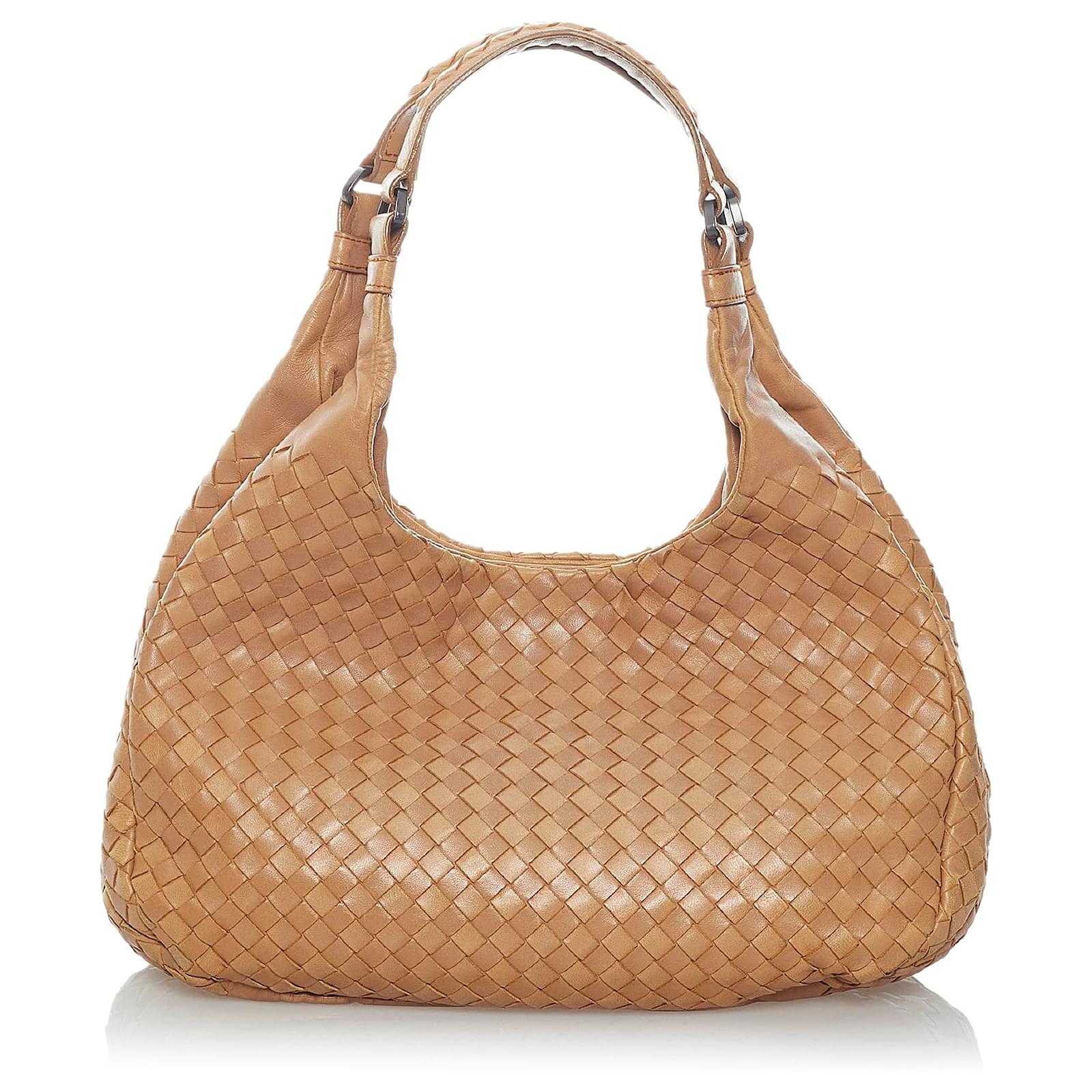 Bottega Veneta Intrecciato Hobo Handbag Pink