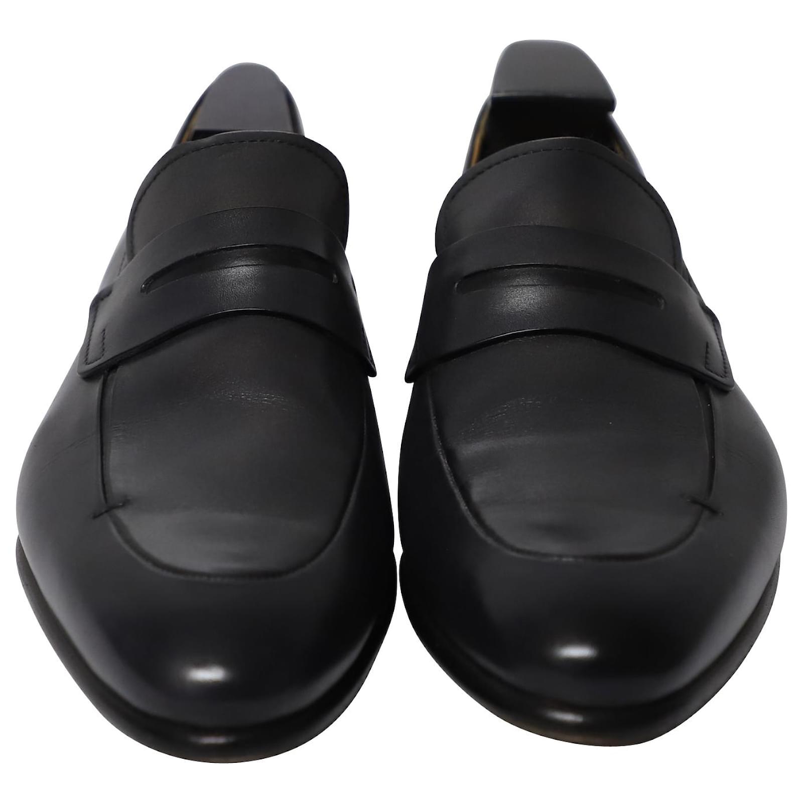 Berluti Classic Loafers in Black Leather ref.522494 - Joli Closet