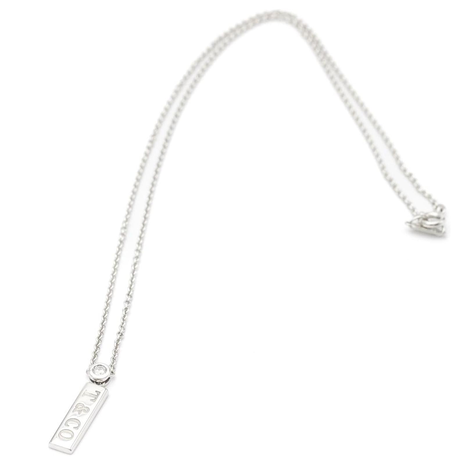 tiffany and co stainless steel necklace