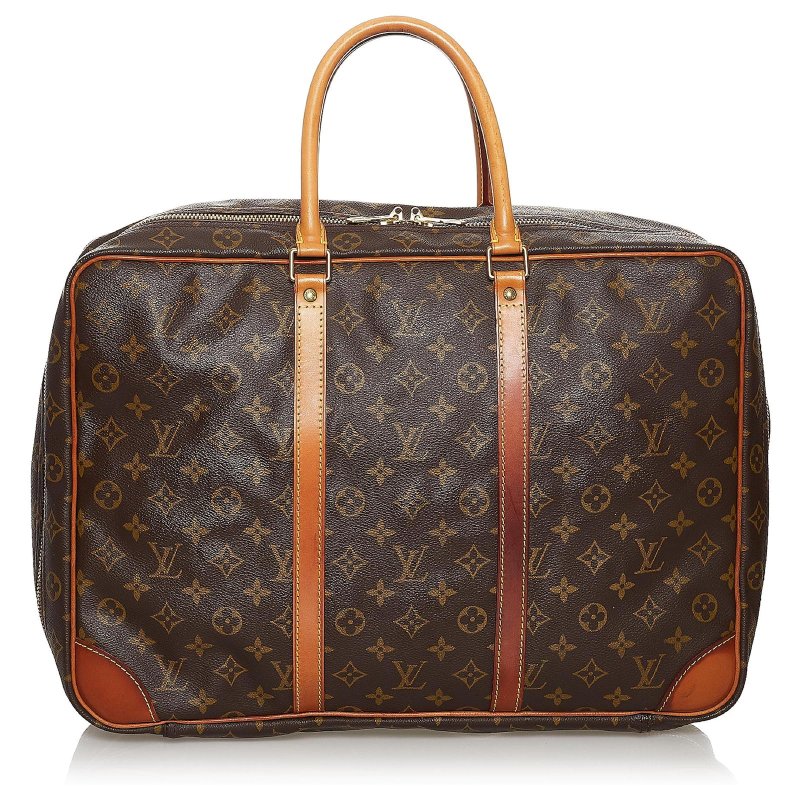 Louis Vuitton Brown Monogram Sirius 45 Leather Cloth ref.523156 - Joli  Closet