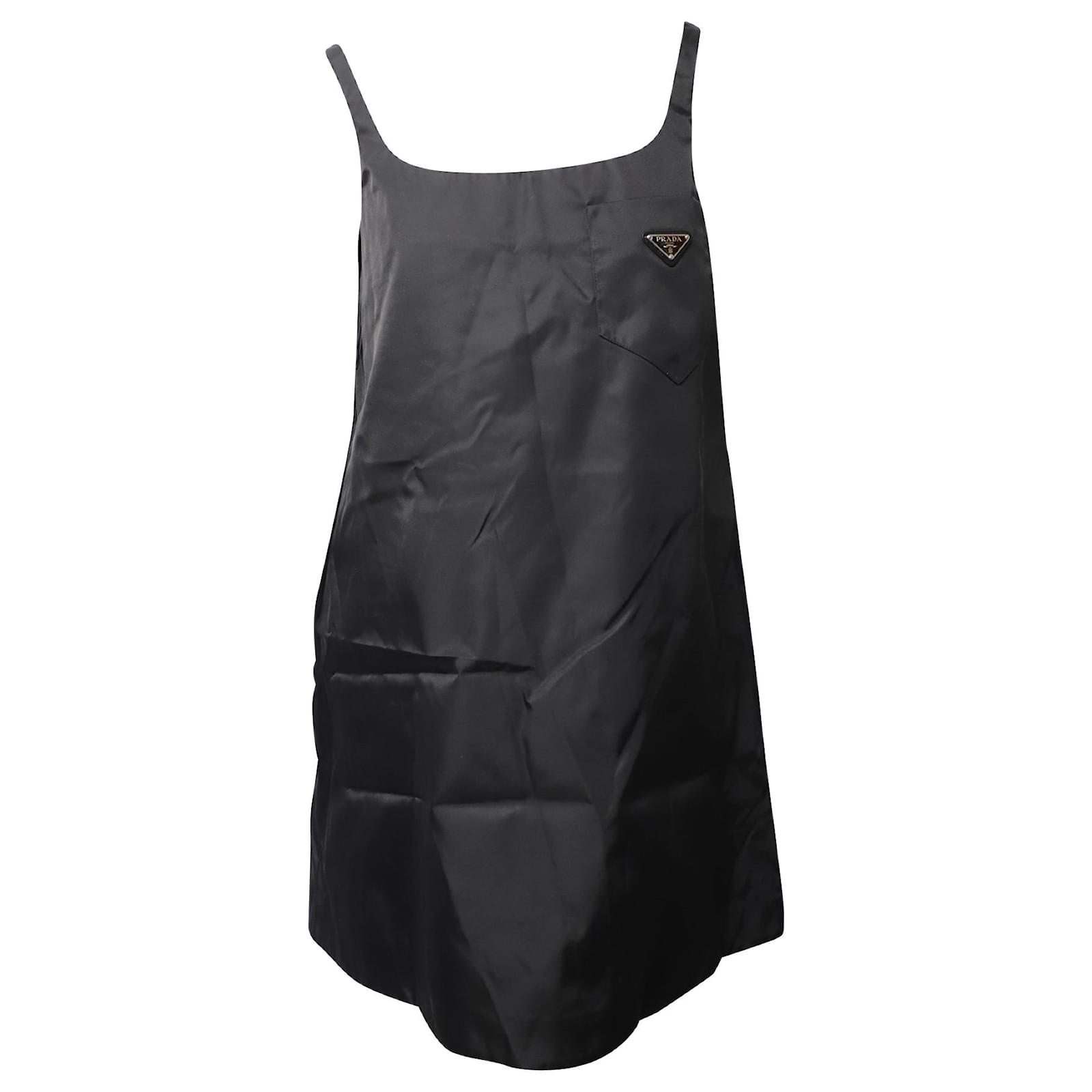 knee length dresses for ladies PRADA BLACK 2021 NYLON MINI DRESS SMALL main image 0