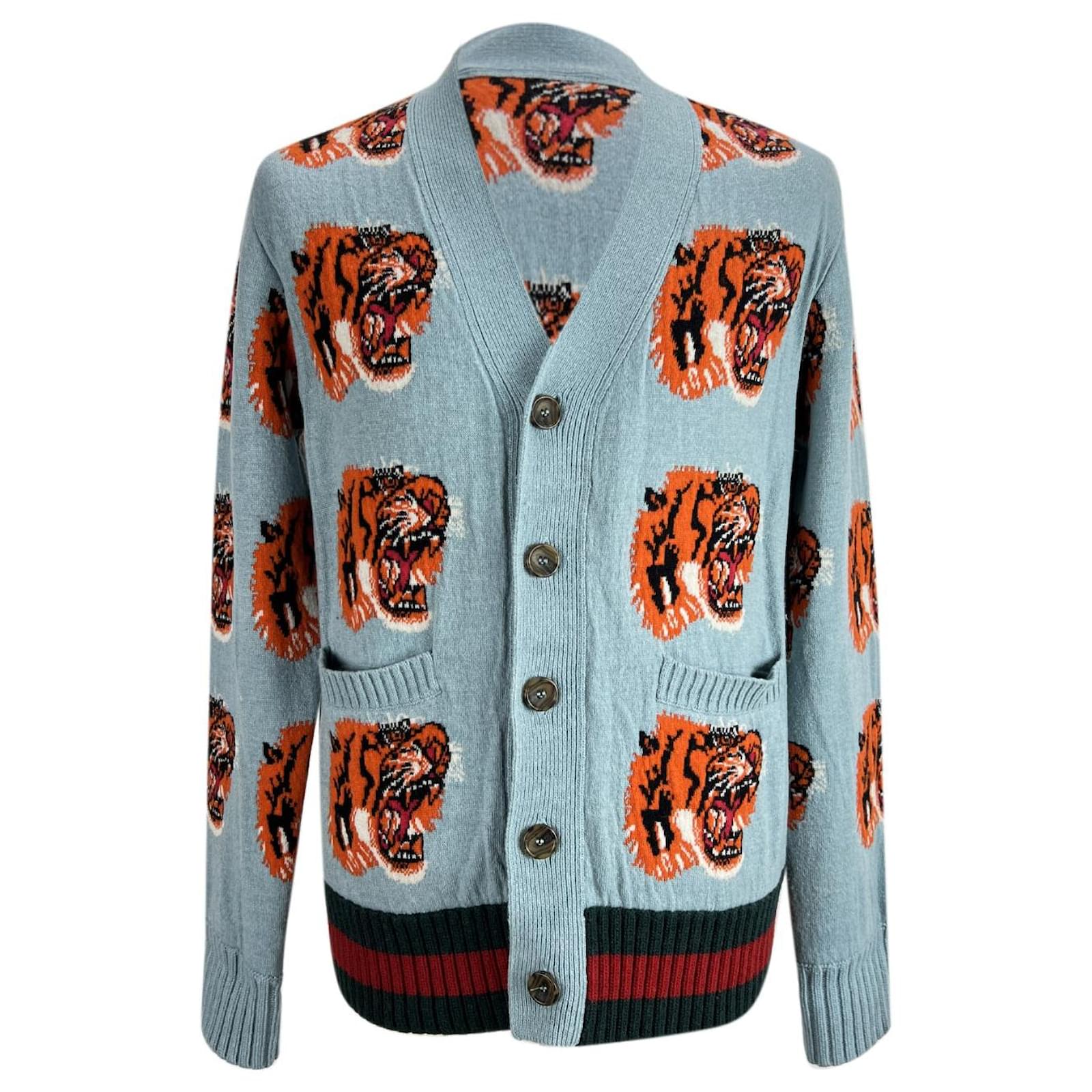 Gucci Blue Men Wool Cardigan With Size S ref.523995 - Joli Closet