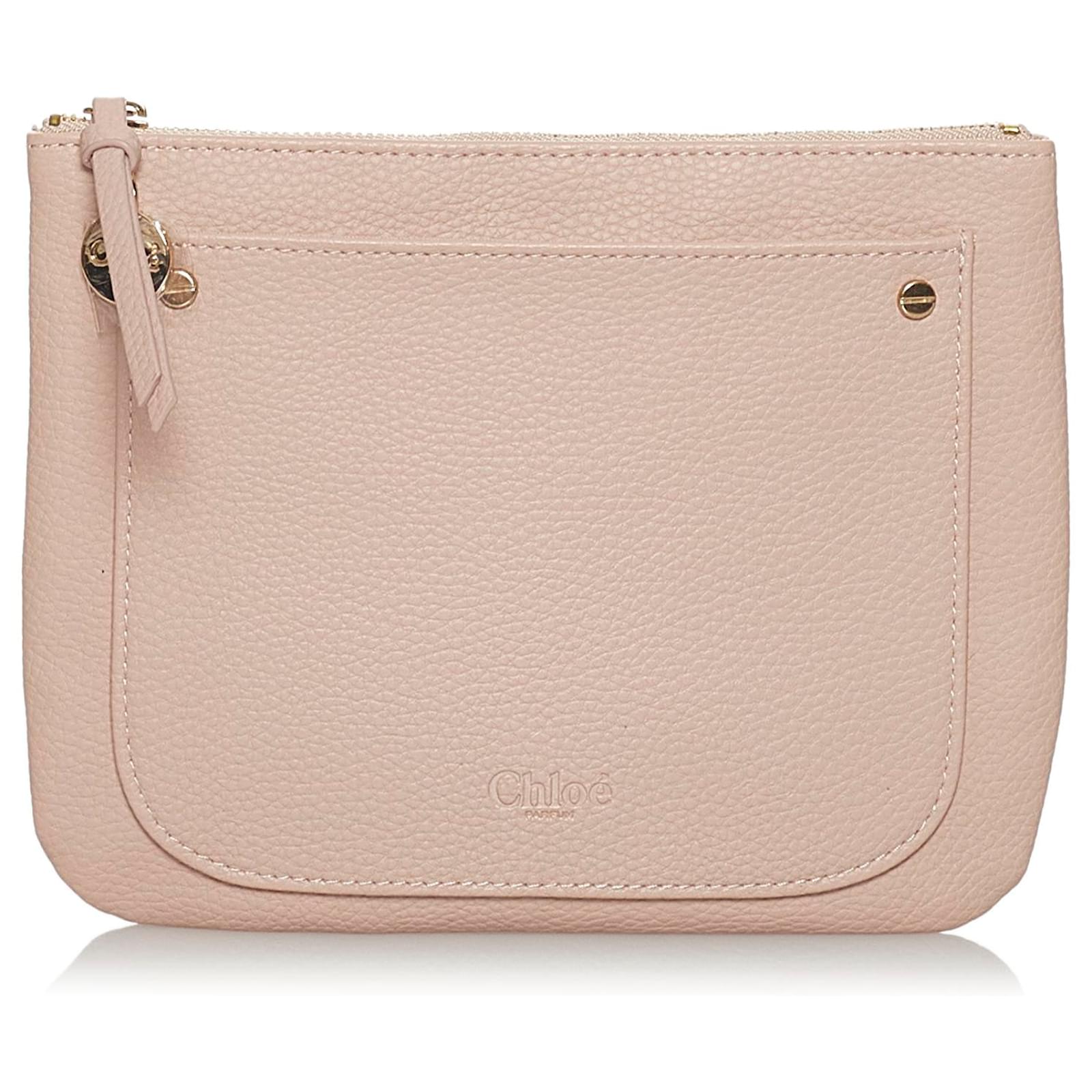 Chloe Parfum good Clutch- pink leather