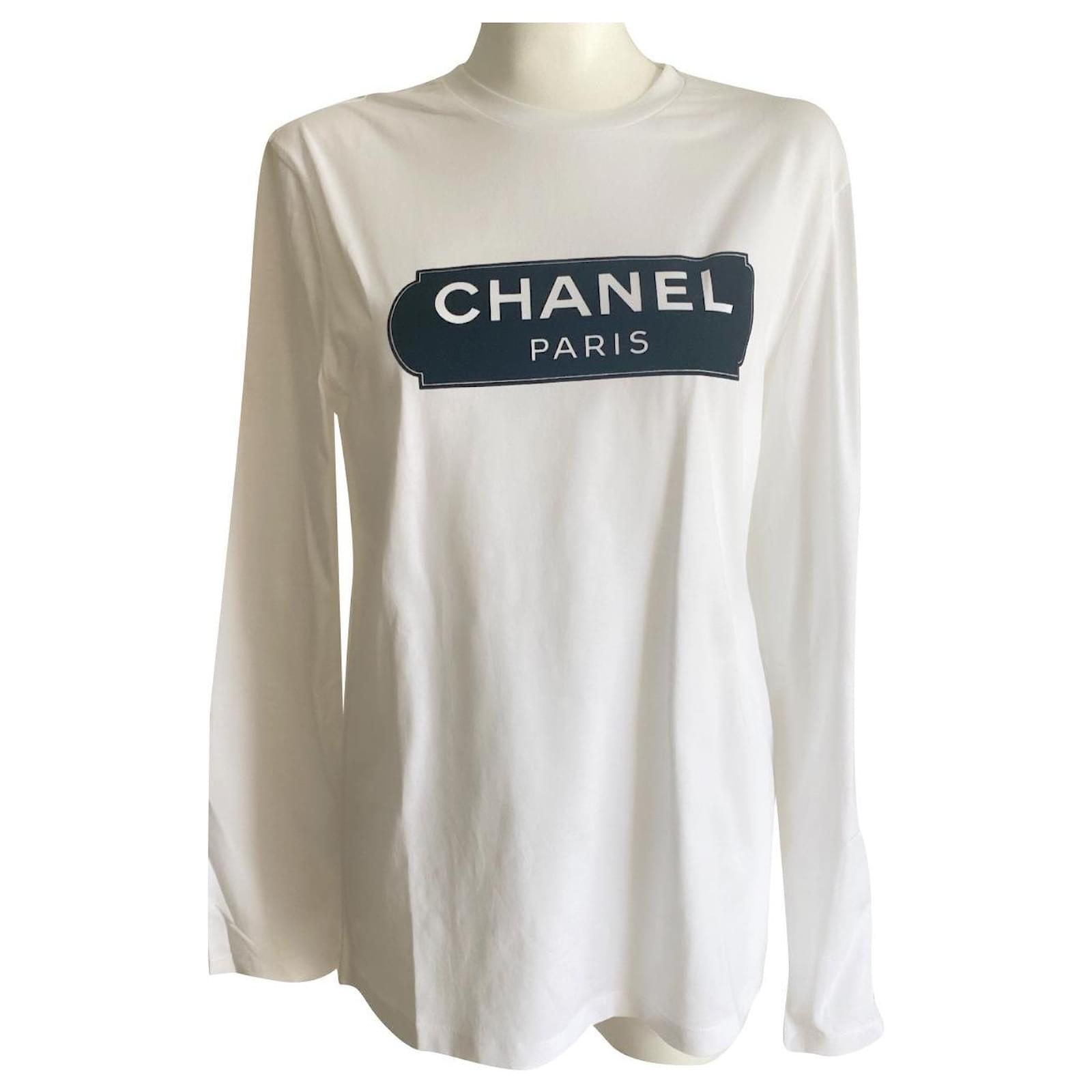 Chanel T shirt Eggshell Cotton ref.524378 - Joli Closet