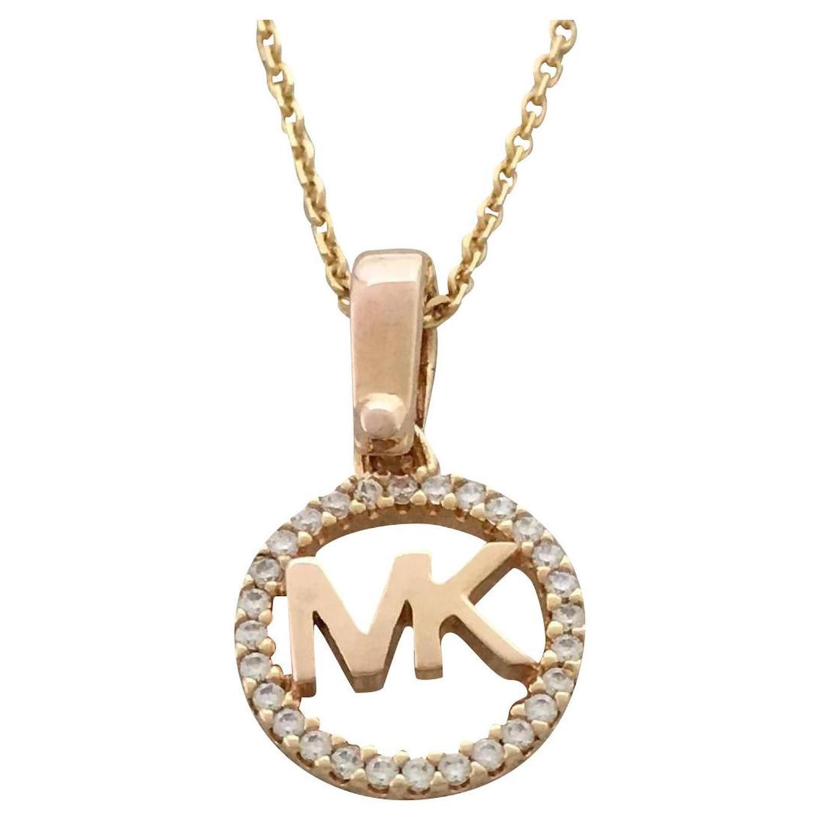 Michael Kors Open Monogram Necklace – D'ore Jewelry