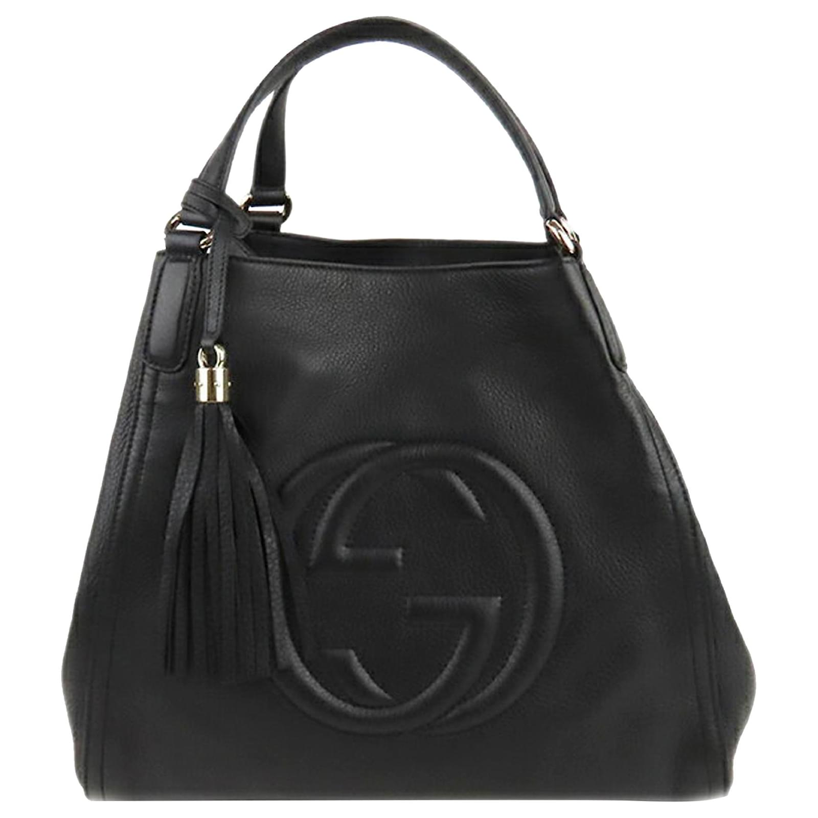 Gucci Black Soho Cellarius Leather Tote Bag Pony-style calfskin ref ...