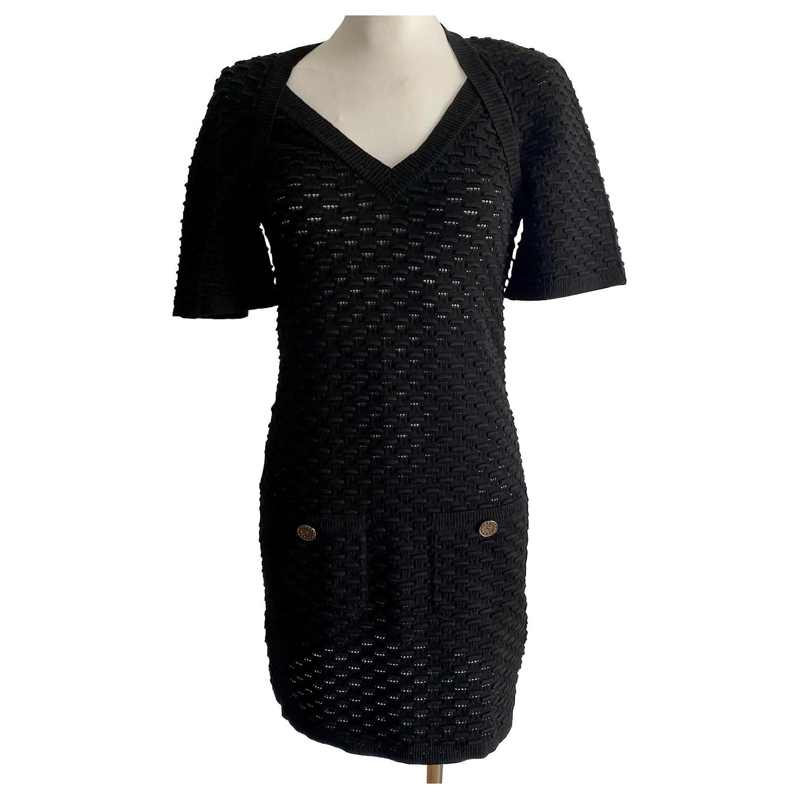 Chanel mini dress Black Viscose ref.525173 - Joli Closet