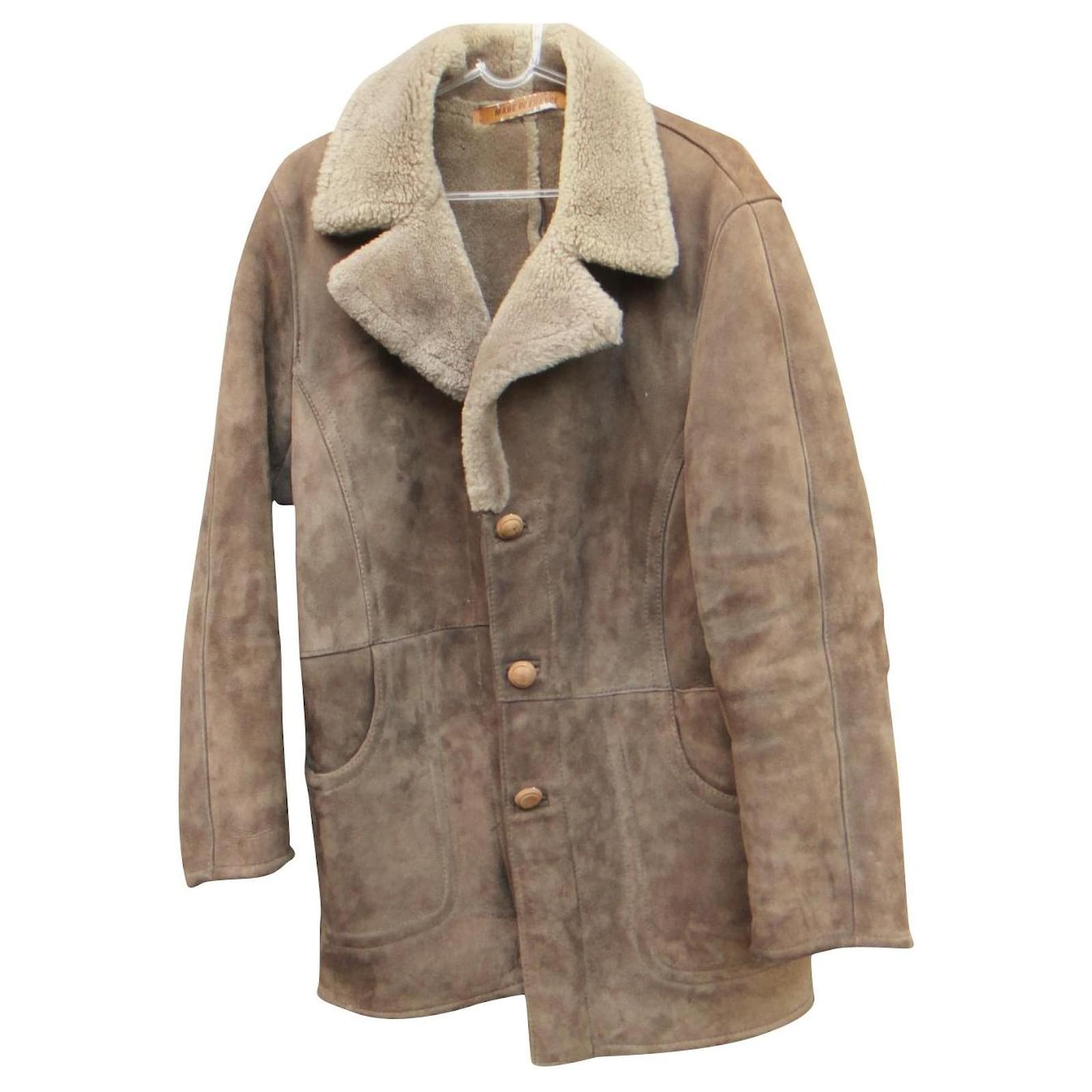 Autre Marque vintage shearling coat size M Brown Fur ref.525177 - Joli ...