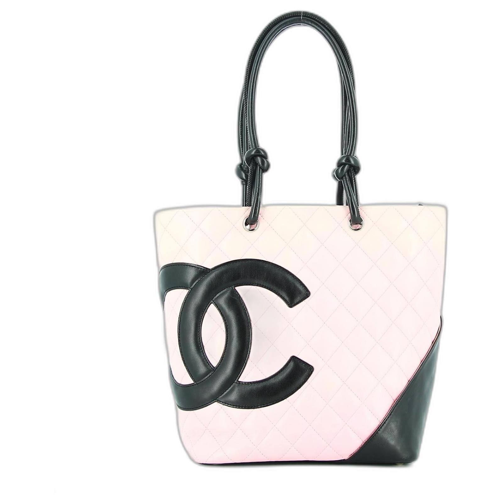 Chanel Small Pink Cambon Tote bag Leather ref.525619 - Joli Closet