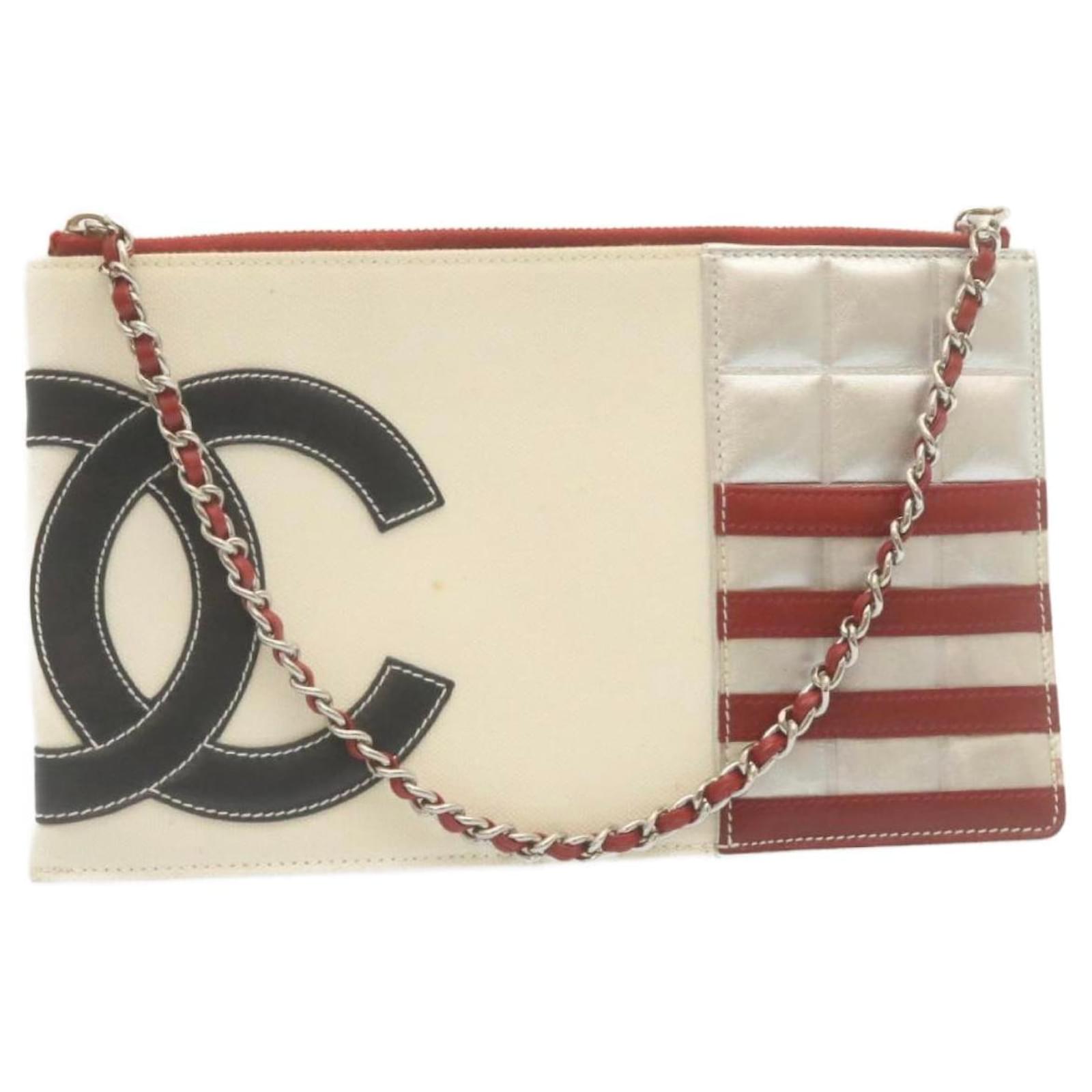 Chanel - Suede Leather White gold Synthetic  - Joli Closet