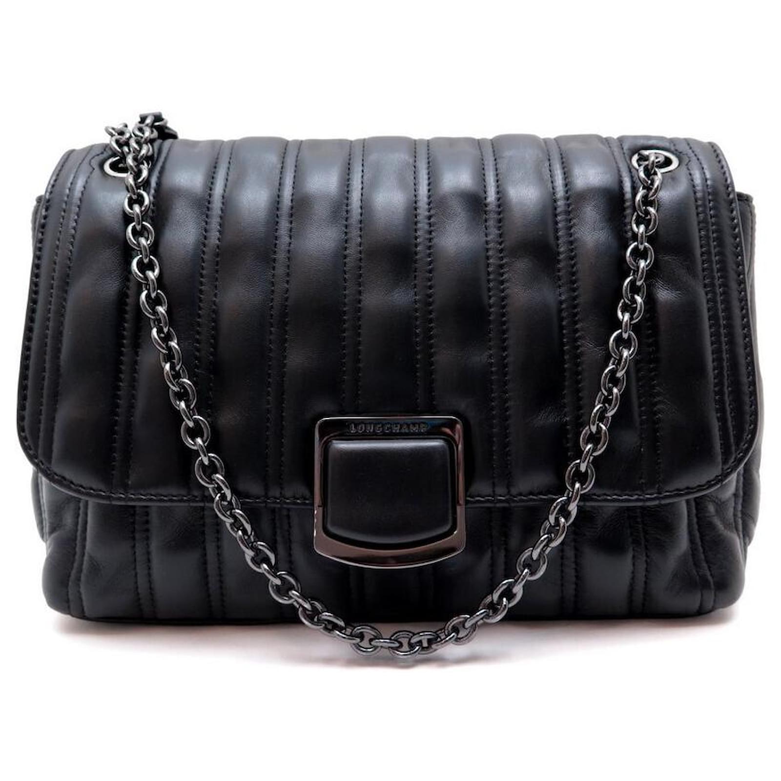 Bolso negro outlet longchamp