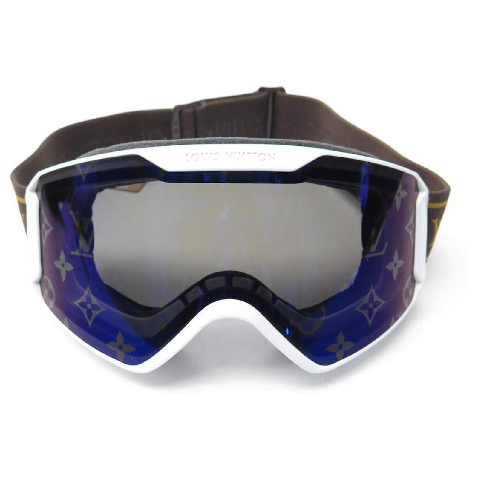 Louis Vuitton White & Blue 'LV Snow Mask' Goggles