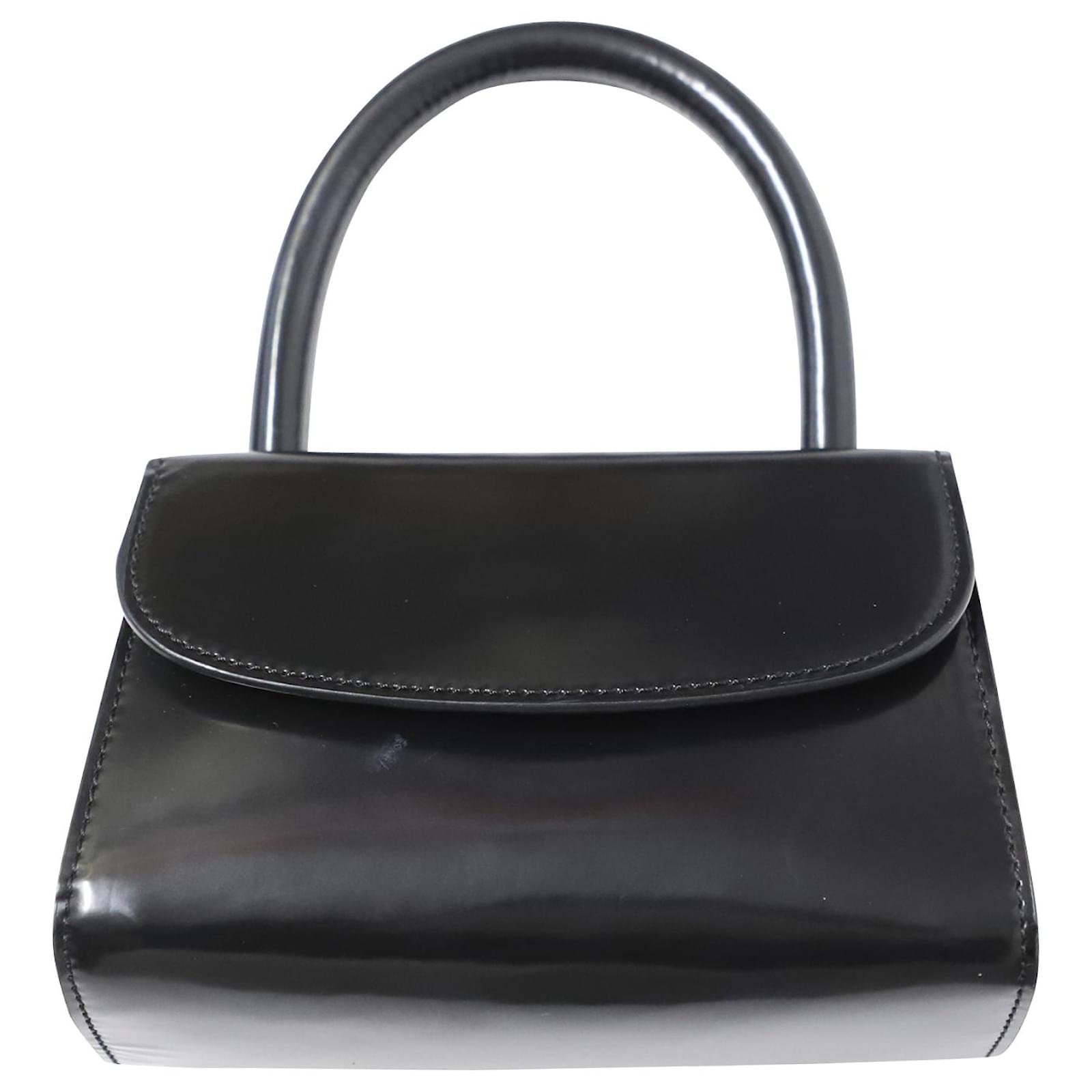 By Far Mini Bag in Black Semi Patent Leather ref.526342 - Joli Closet