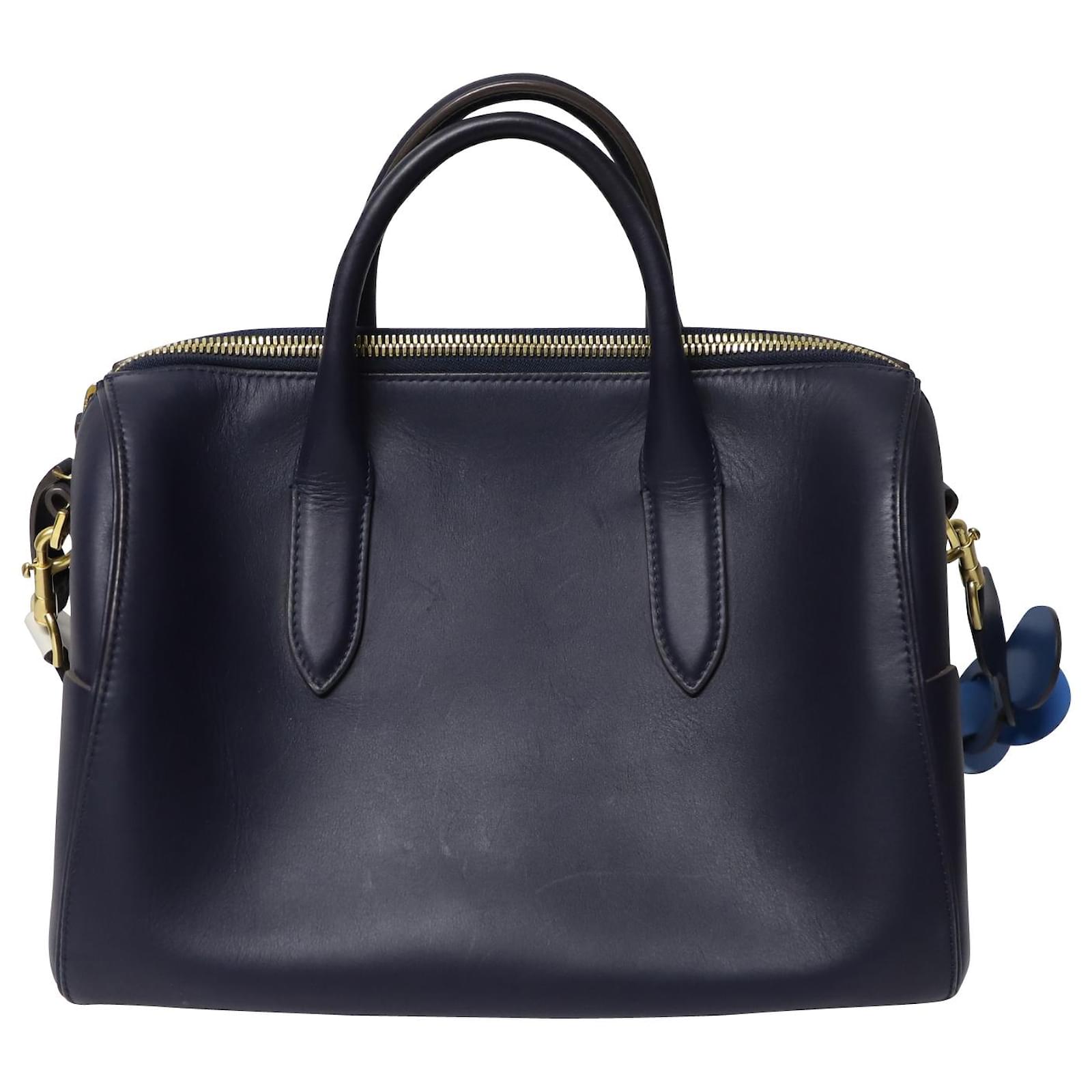 Anya Hindmarch Vere Barrel Bag with Multicolored Strap in Navy Blue ...