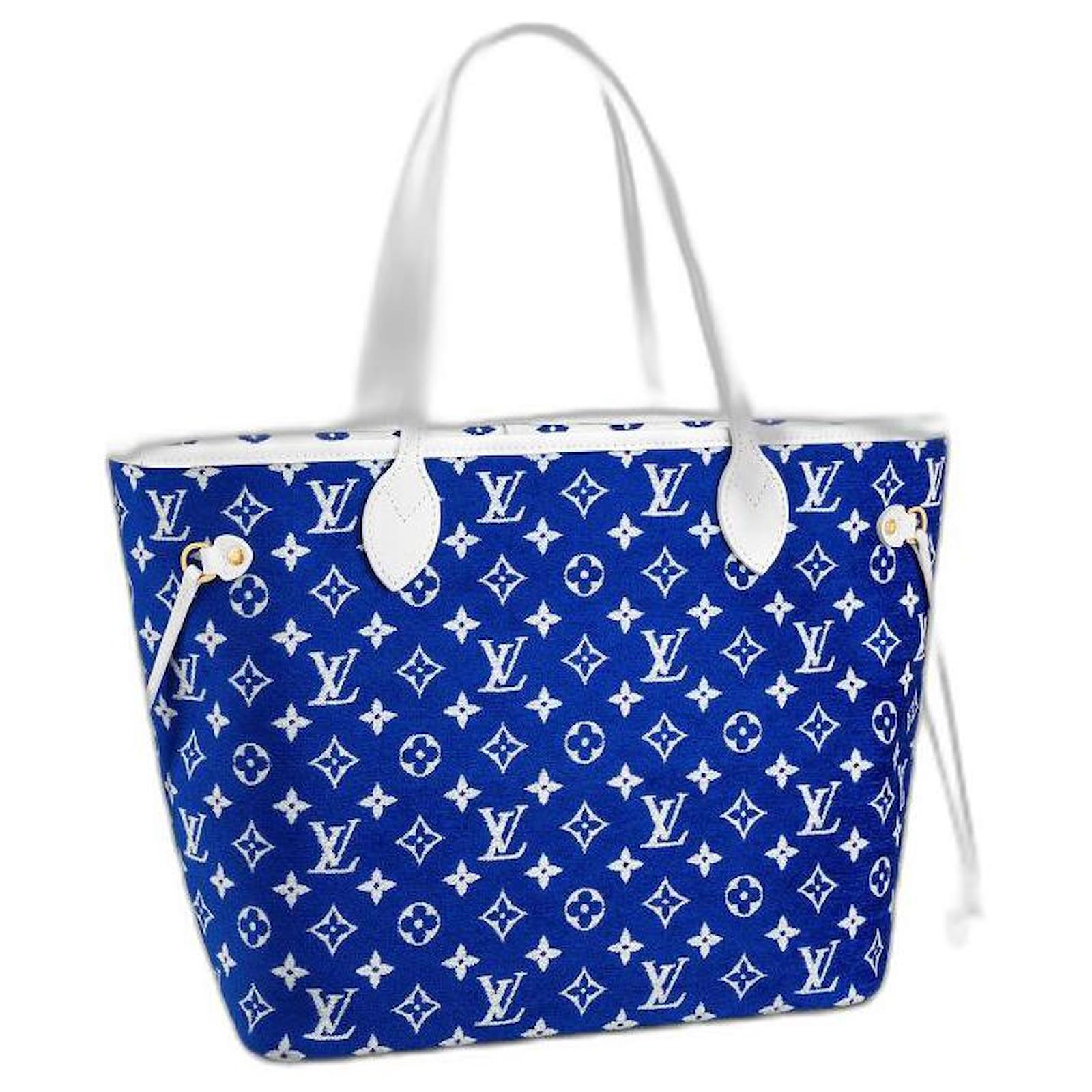 Blue louis vuitton neverfull sale