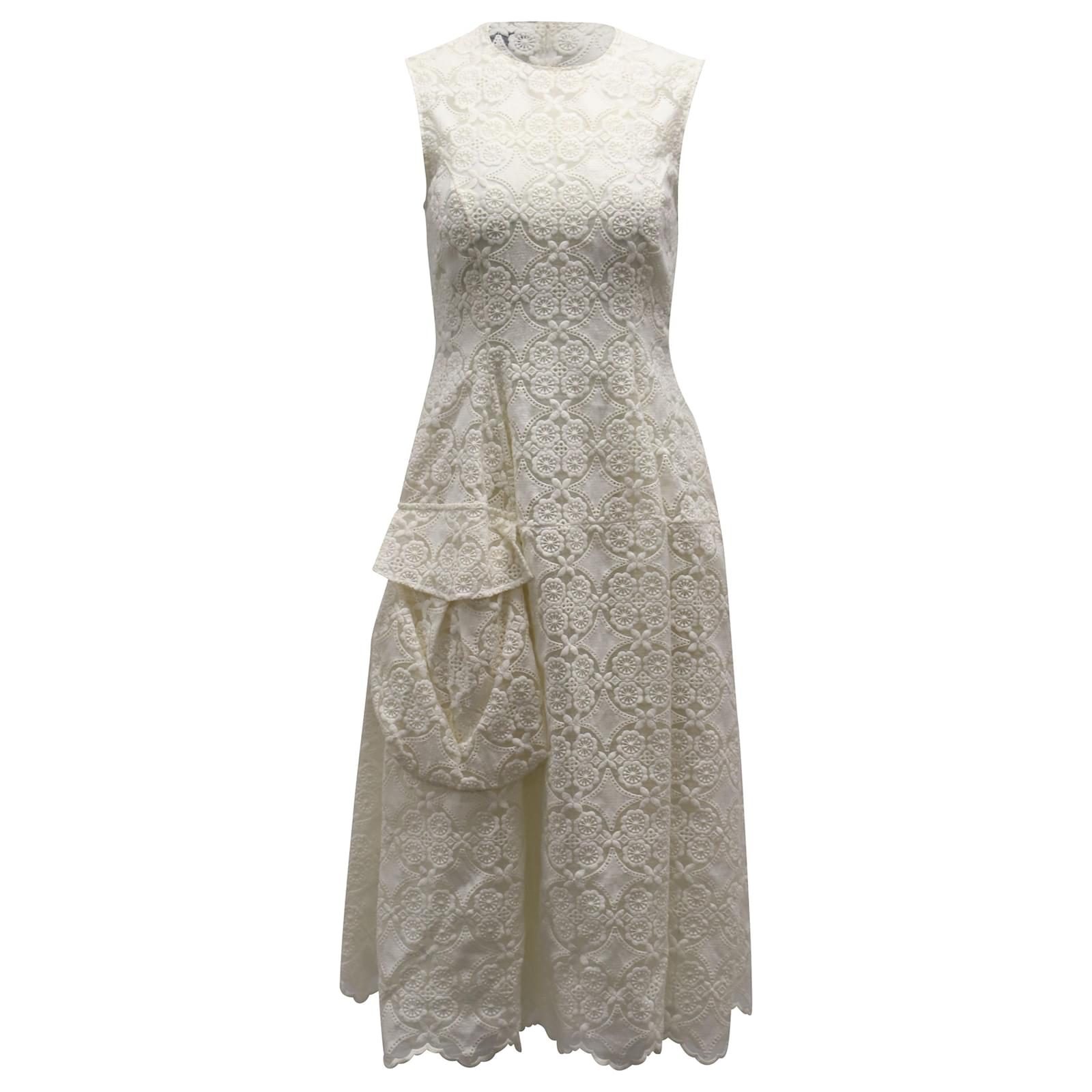 Simone Rocha Lace Dress in White Cotton ref.527240 - Joli Closet