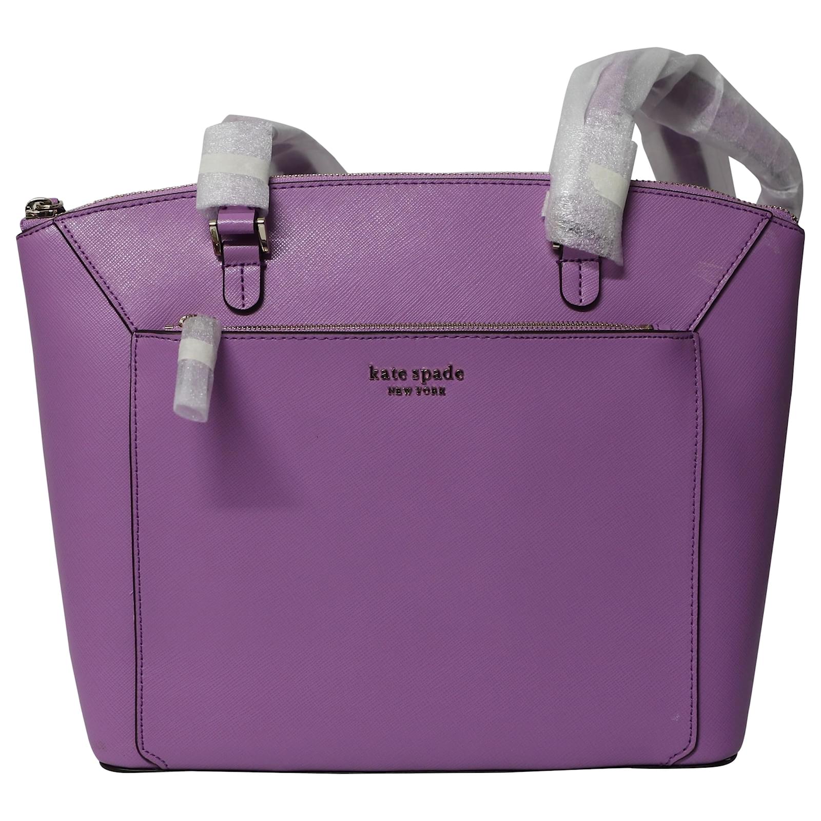 kate spade, Bags, Kate Spade Rosie Pebbled Leather Large Messenger  Crossbody Bag Purple Agate