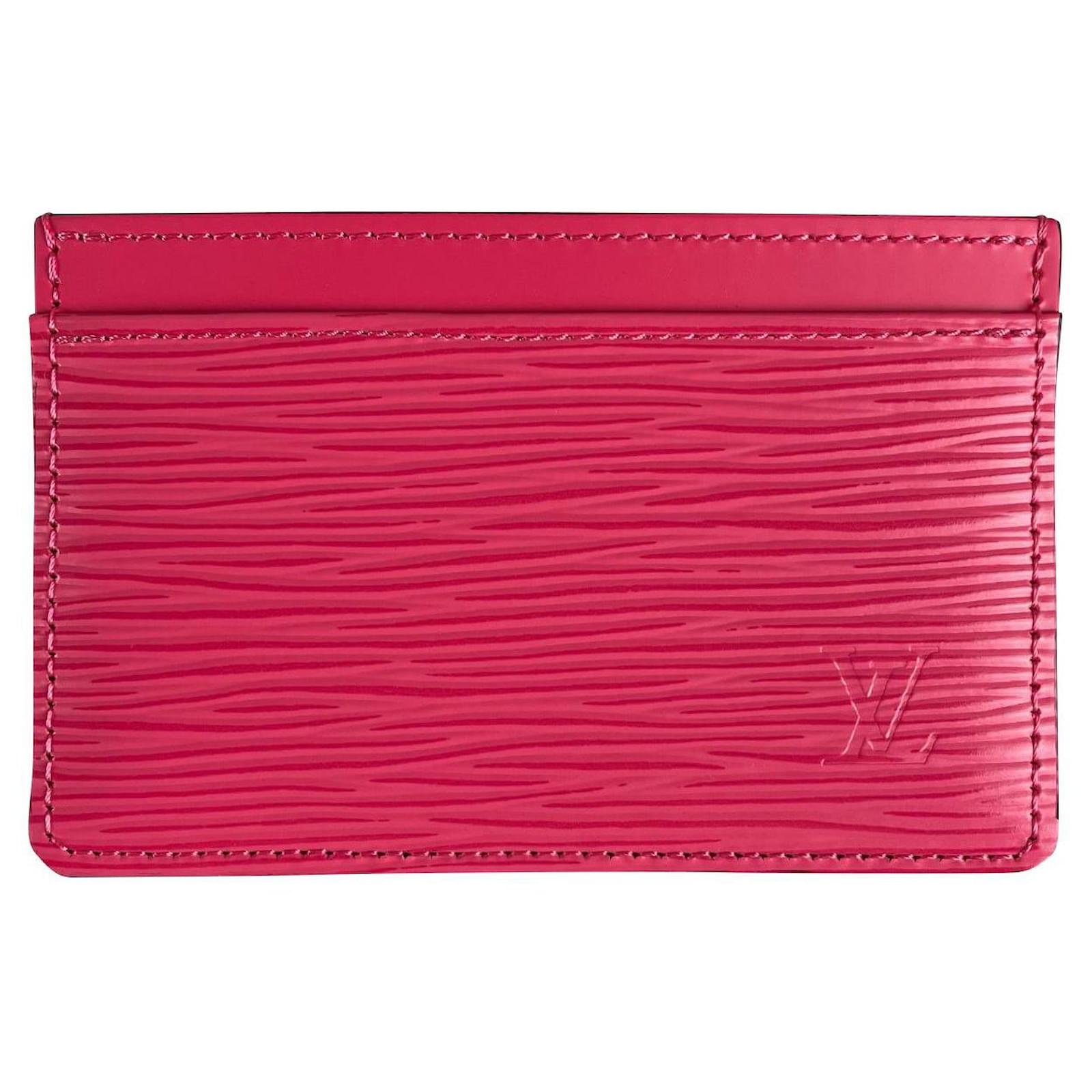 Louis Vuitton Card Holder Pink Leather ref.529940 - Joli Closet