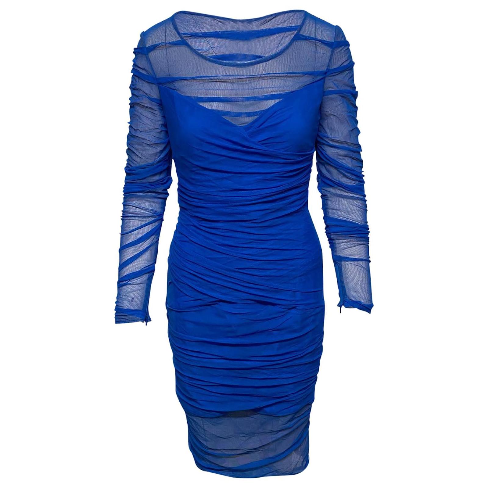 blue handkerchief dress Serendipity Handkerchief Hem Midi Dress White & Blue main image 0