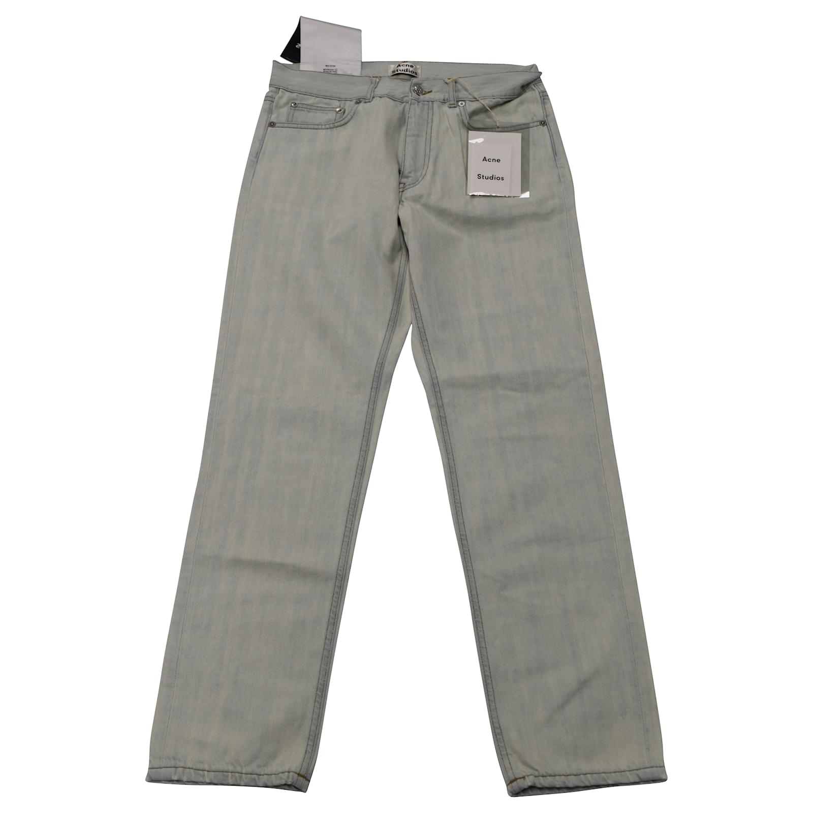 Borgmester Forud type retort Autre Marque Acne Studios Boy Bleach Straight Leg Jeans in Light Blue  Cotton ref.530024 - Joli Closet