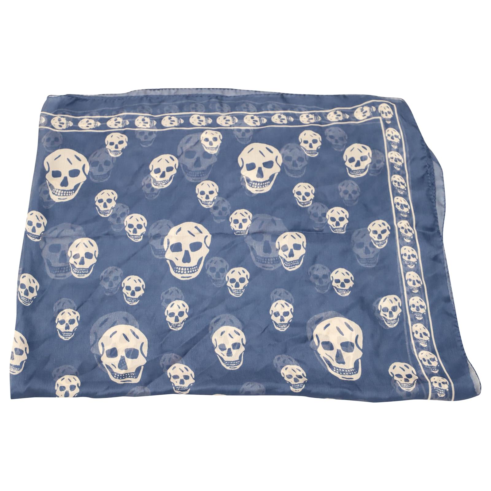 Alexander Mcqueen Sciarpa Con Teschio Sciarpa Con Stampa Teschio