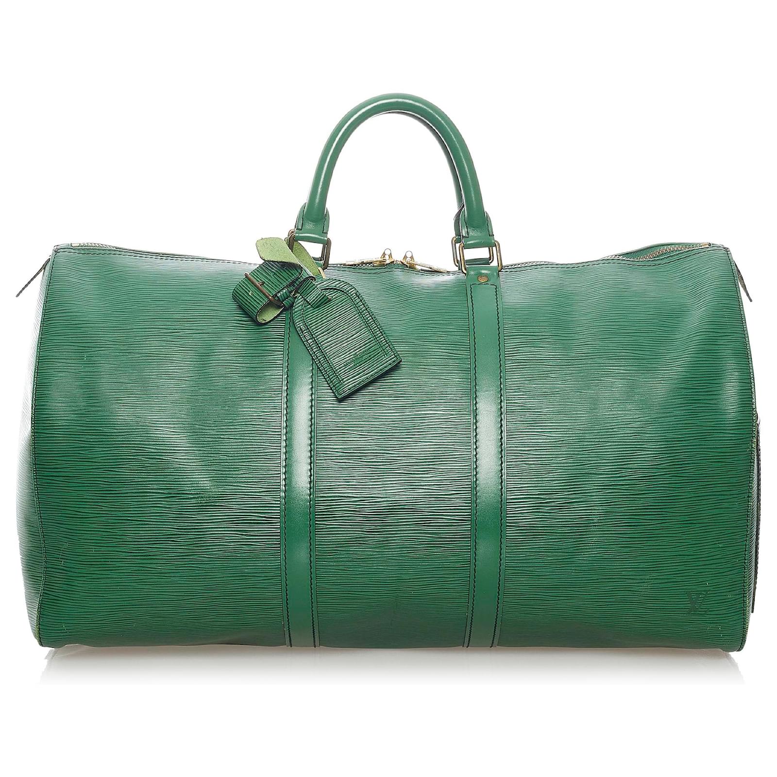 Louis Vuitton Green Epi Keepall 50