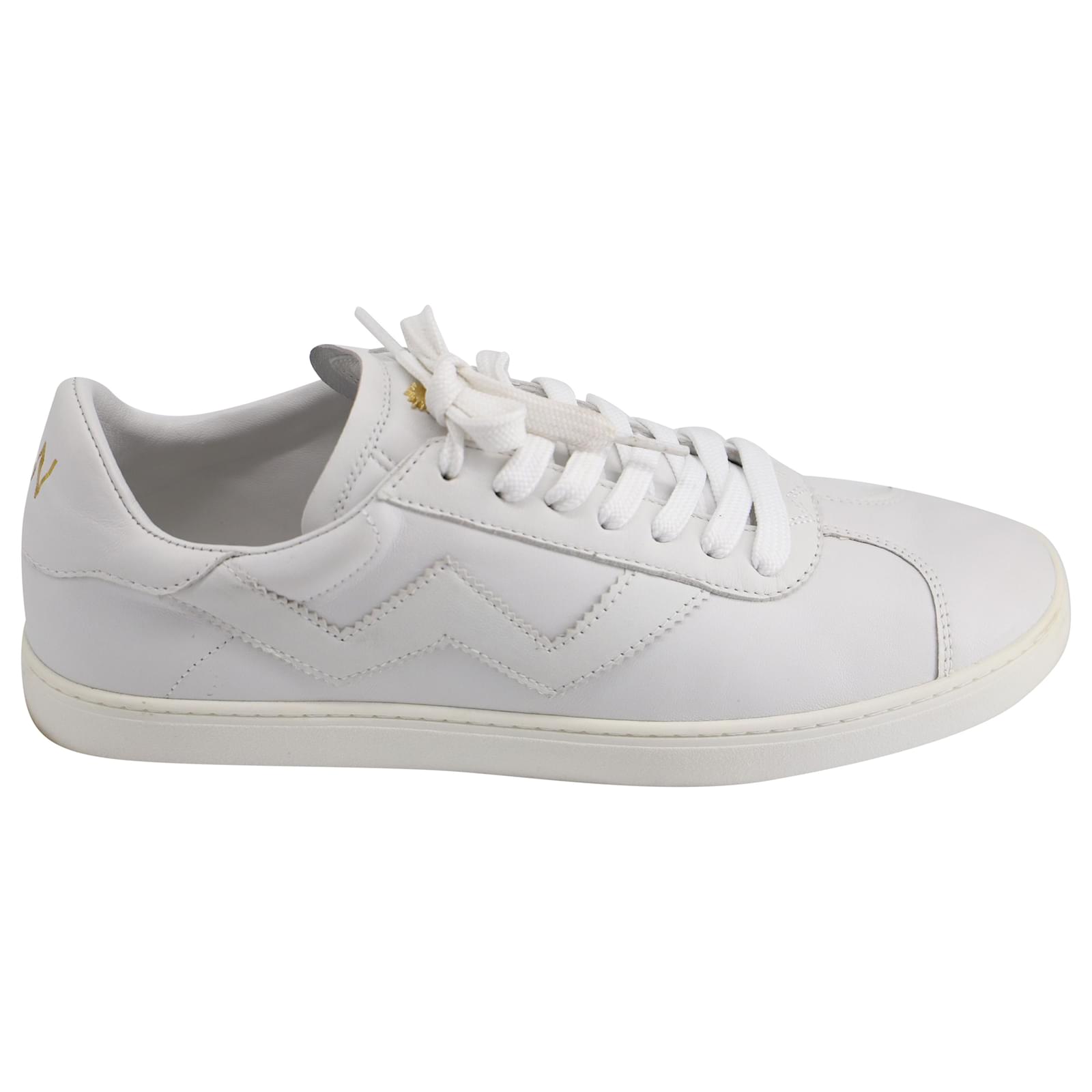 Stuart Weitzman Low Top Sneakers in White Leather ref.530714 - Joli Closet