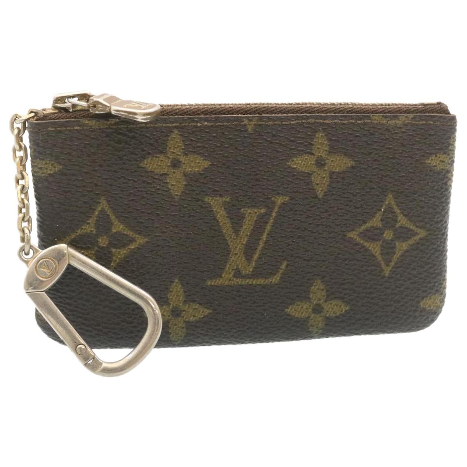 LOUIS VUITTON Monogram Pochette Cles Coin Purse M62650 LV Auth 38994 Cloth  ref.875337 - Joli Closet