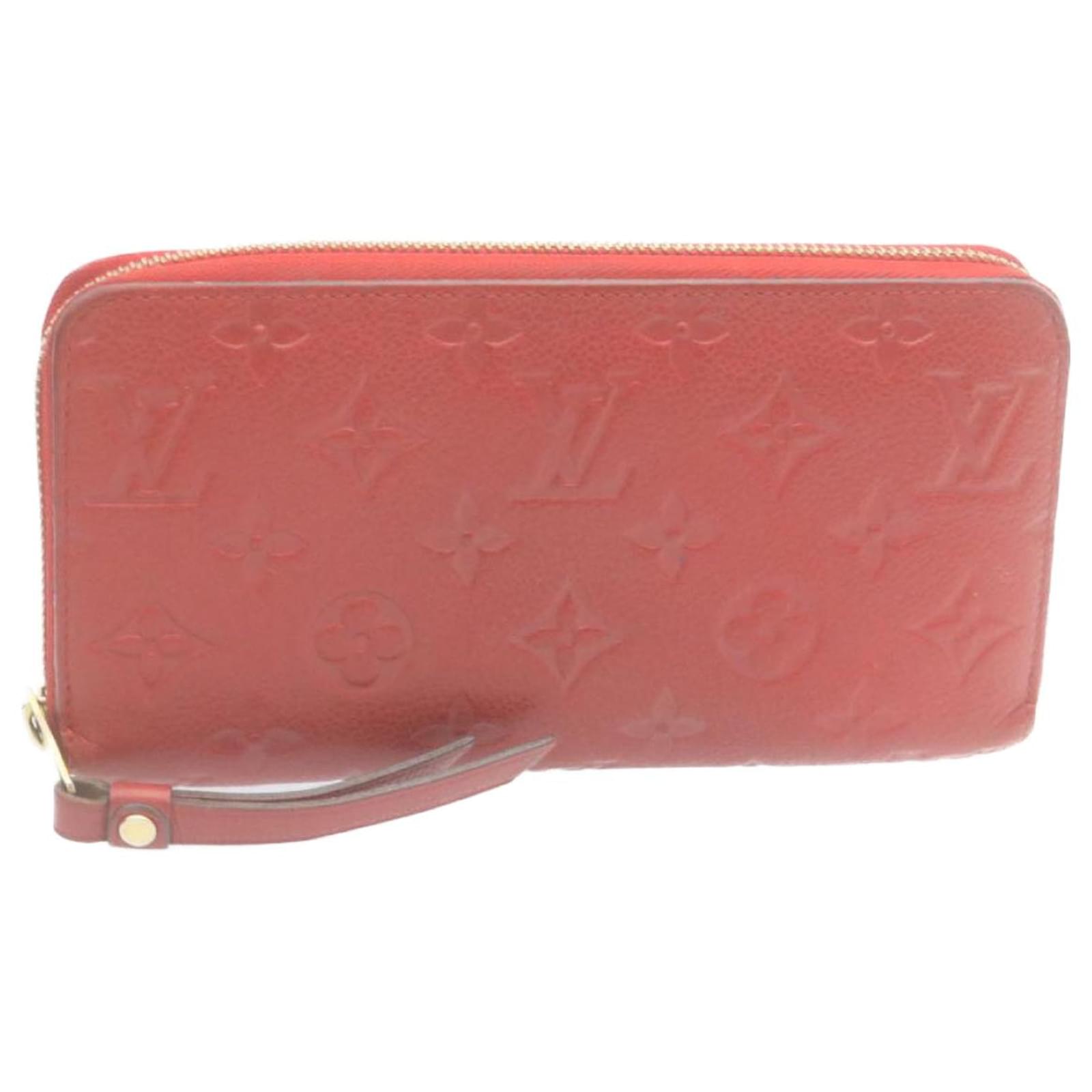 Louis Vuitton Pink Monogram Empreinte Leather Zippy Wallet