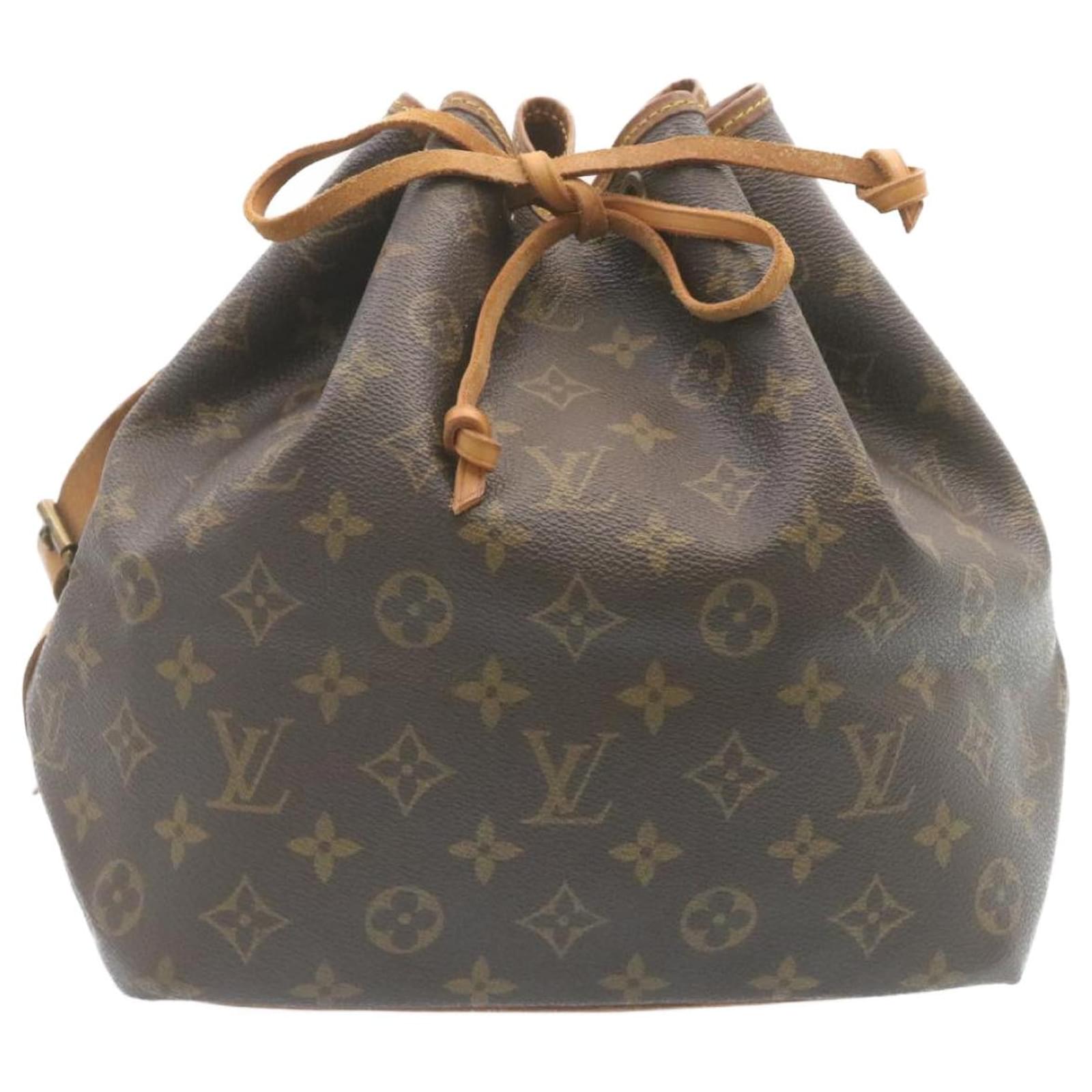 Louis Vuitton Vintage LV Monogram Petit Bucket Canvas Tote 