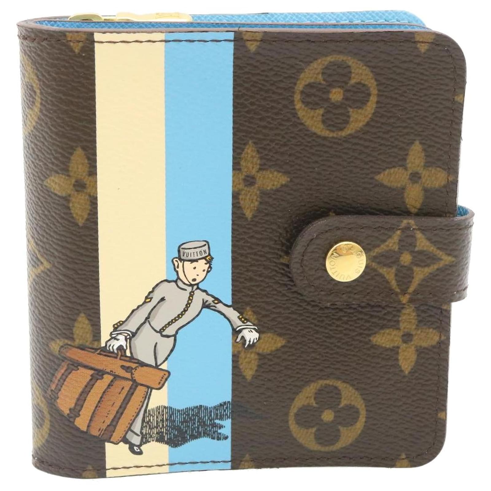 Louis Vuitton Brown Monogram Compact Zippy Wallet – The Closet