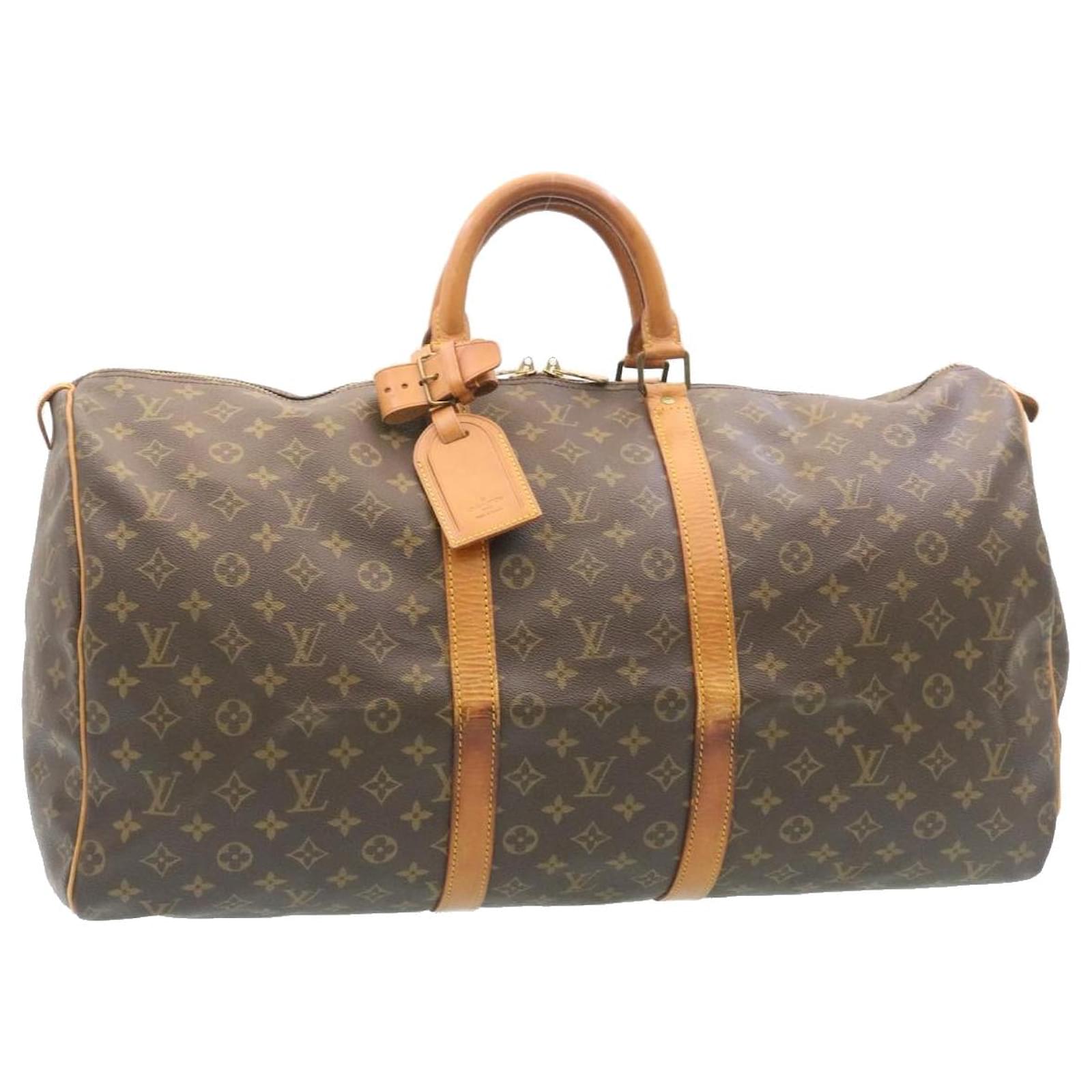 Louis Vuitton Monogram Keepall 55 Boston Bag M41424 LV Auth th2412 Cloth  ref.531815 - Joli Closet