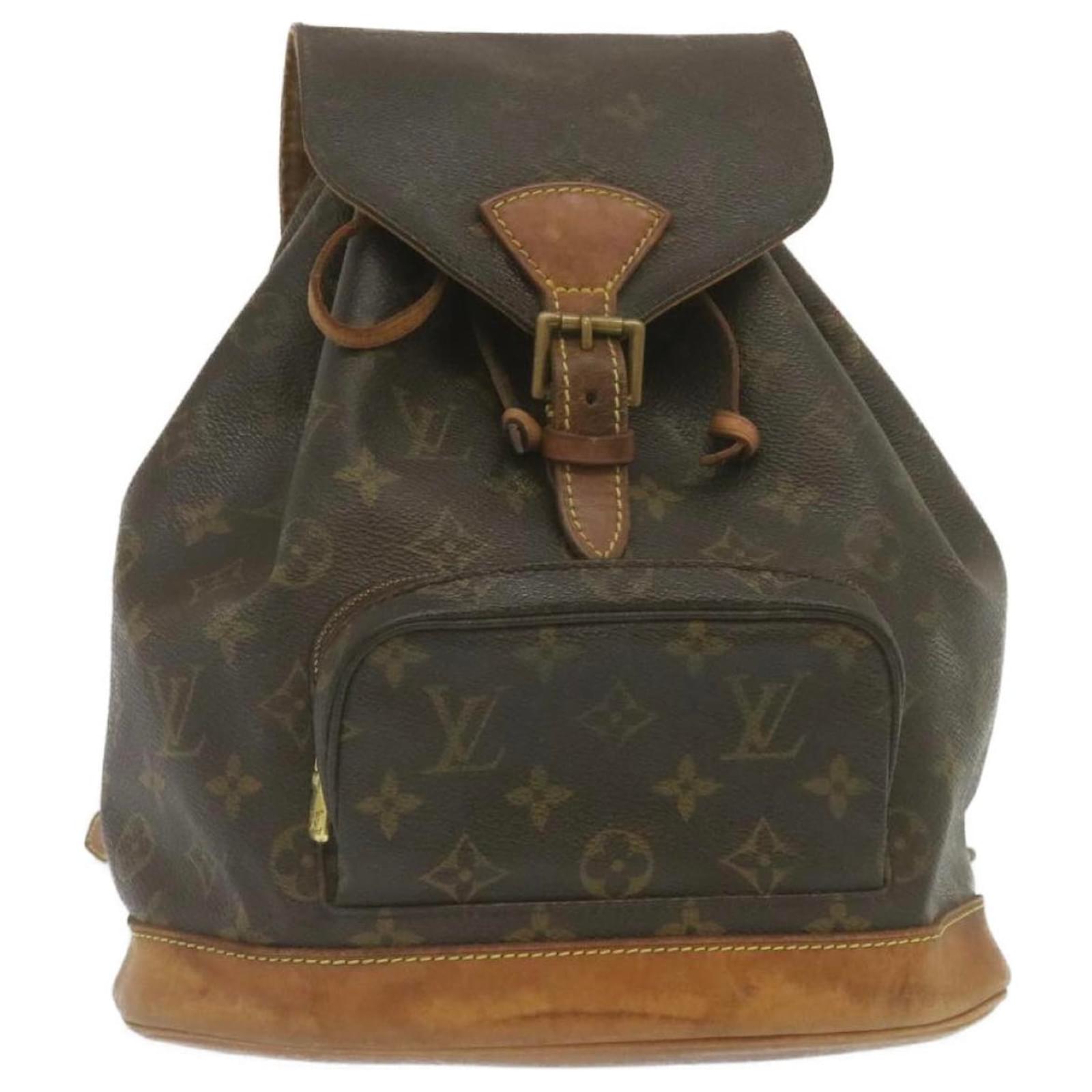 LOUIS VUITTON Monogram Montsouris MM Backpack M51136 LV Auth