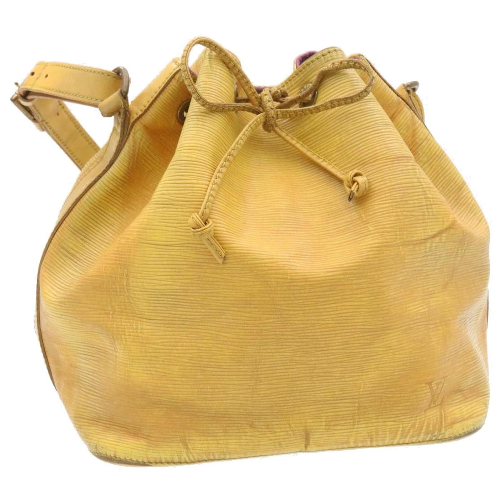 Louis Vuitton Petite Noe Bag Yellow Epi Leather