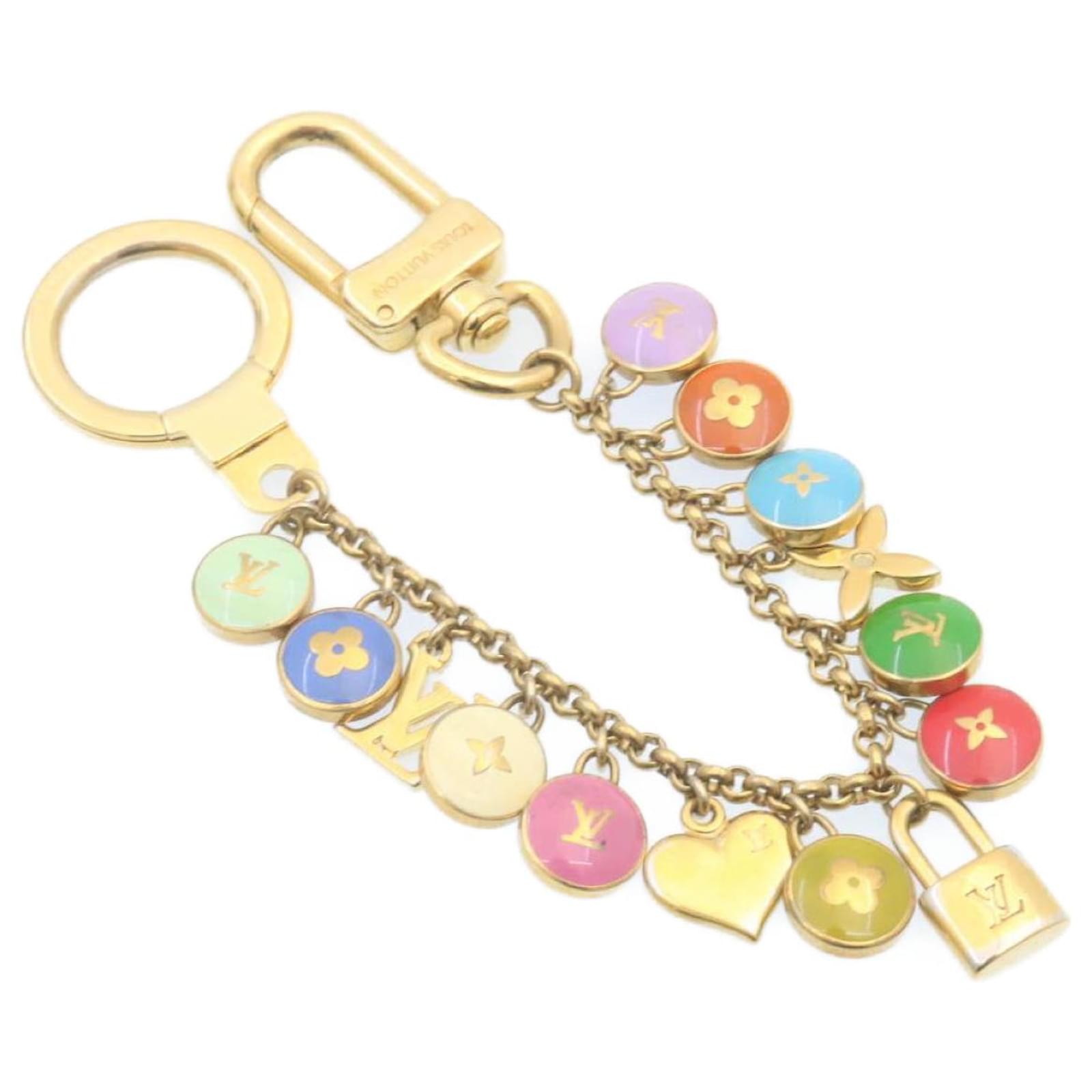 Louis Vuitton Pastilles Key Chain Bag Charm - Gold Keychains