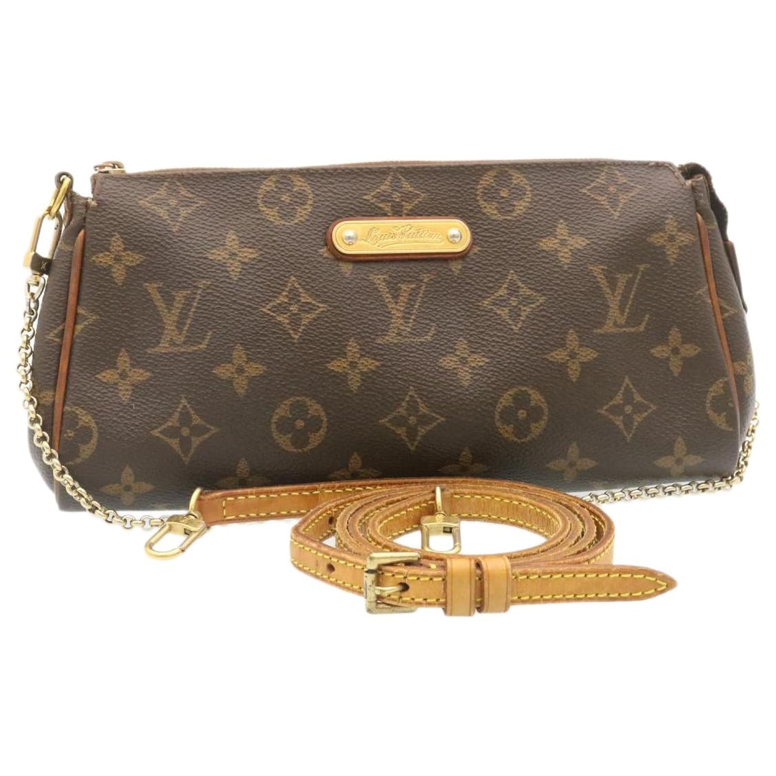 Louis Vuitton Monogram Eva 2Way Pouch Shoulder Bag M95567 LV Auth