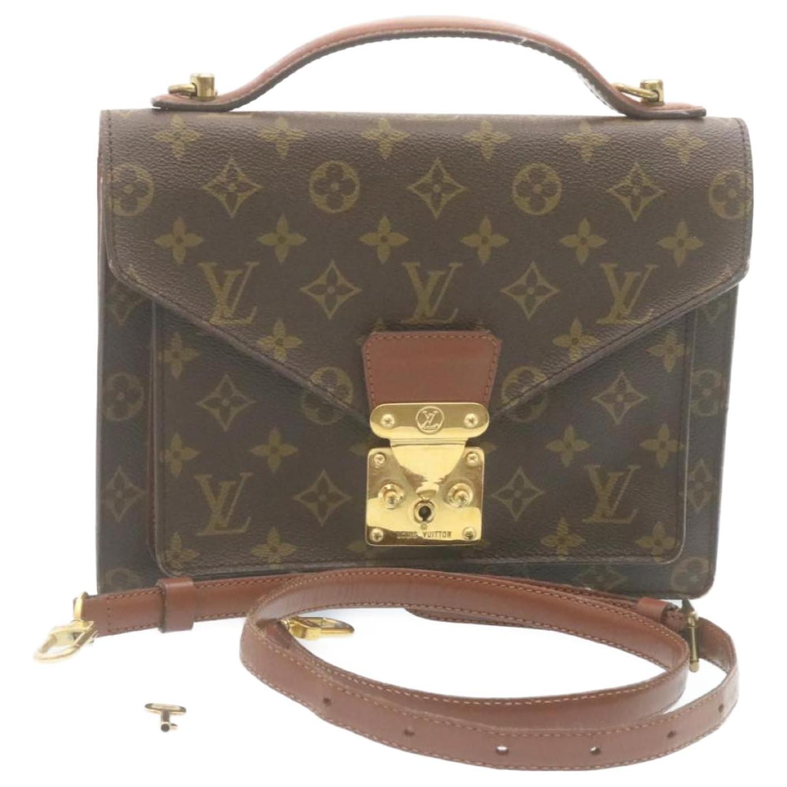 Auth Louis Vuitton Monogram 2way Bag Monceau M51185 Women's Handbag,Shoulder  Bag